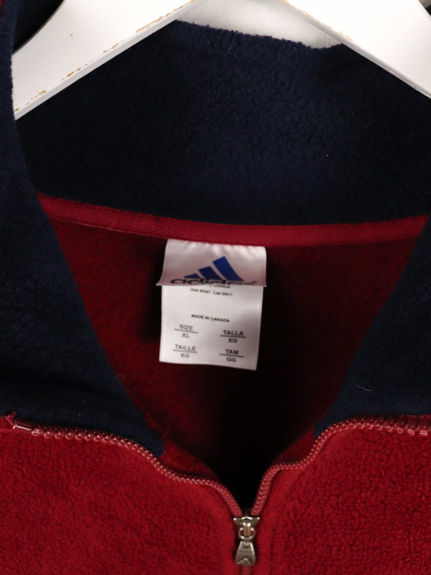 Vintage Adidas Fleece Sweater Mens XL Red from propervintagecanada