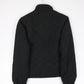 Vintage Adidas Jacket Womens Small Black Quilt Y2K Coat from propervintagecanada