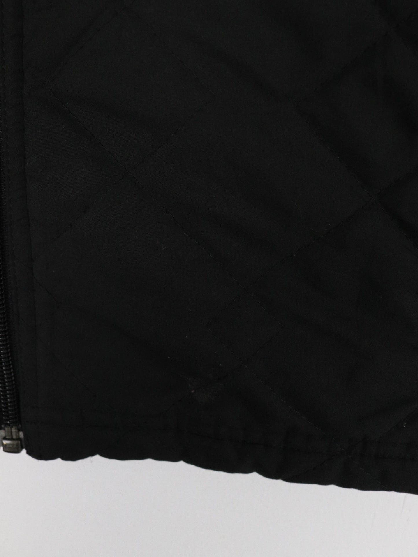 Vintage Adidas Jacket Womens Small Black Quilt Y2K Coat from propervintagecanada