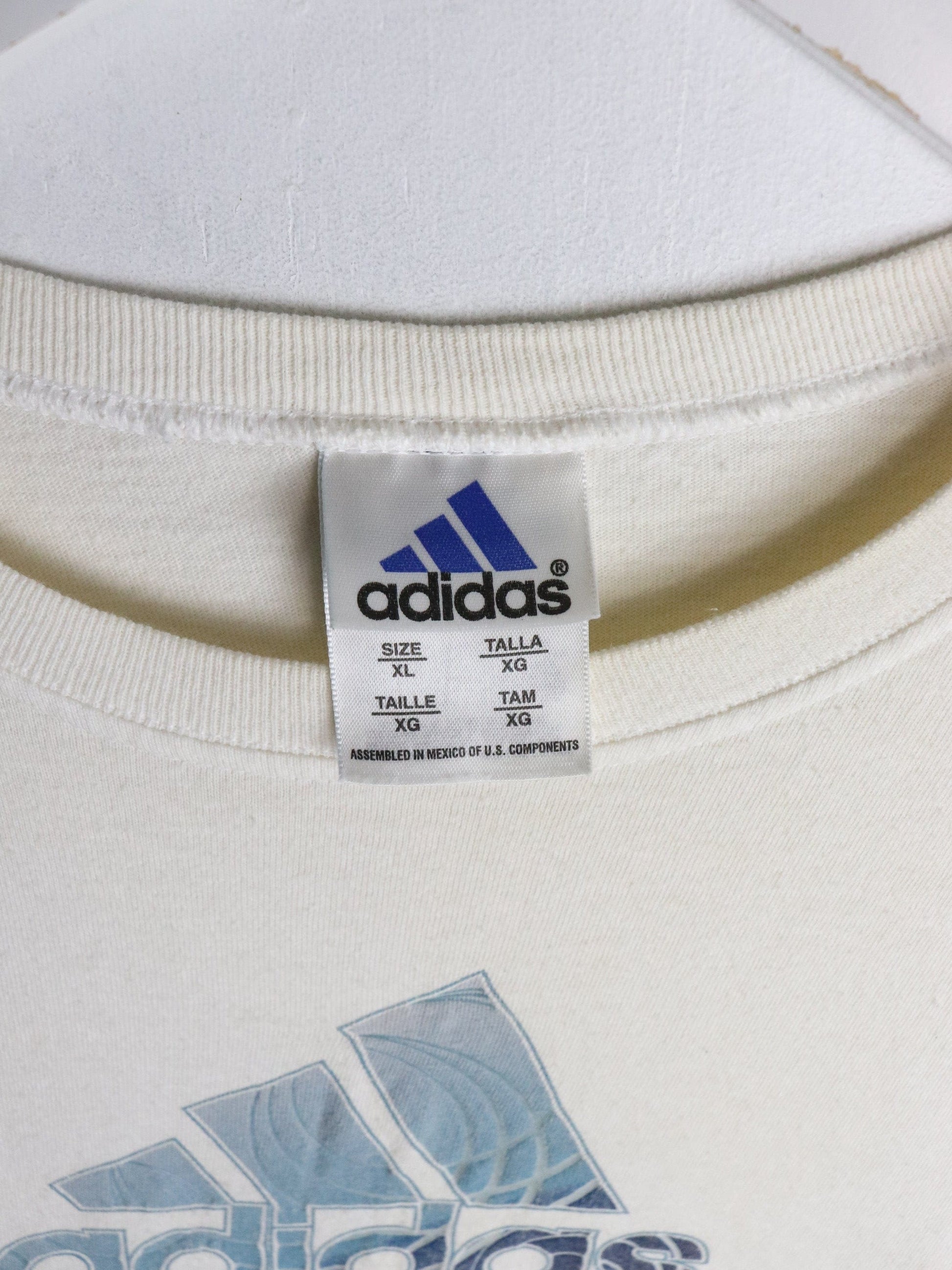 Vintage Adidas T Shirt Mens XL White from propervintagecanada