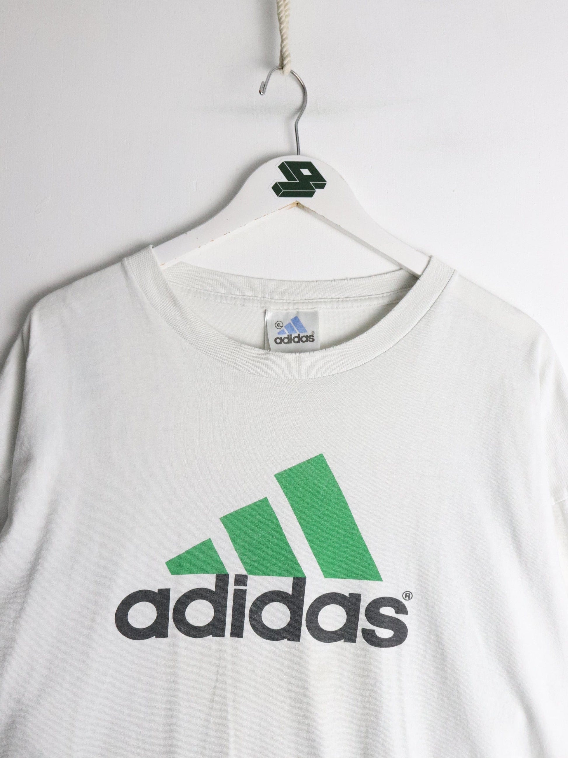 Vintage Adidas T Shirt Mens XL White Triferg from propervintagecanada
