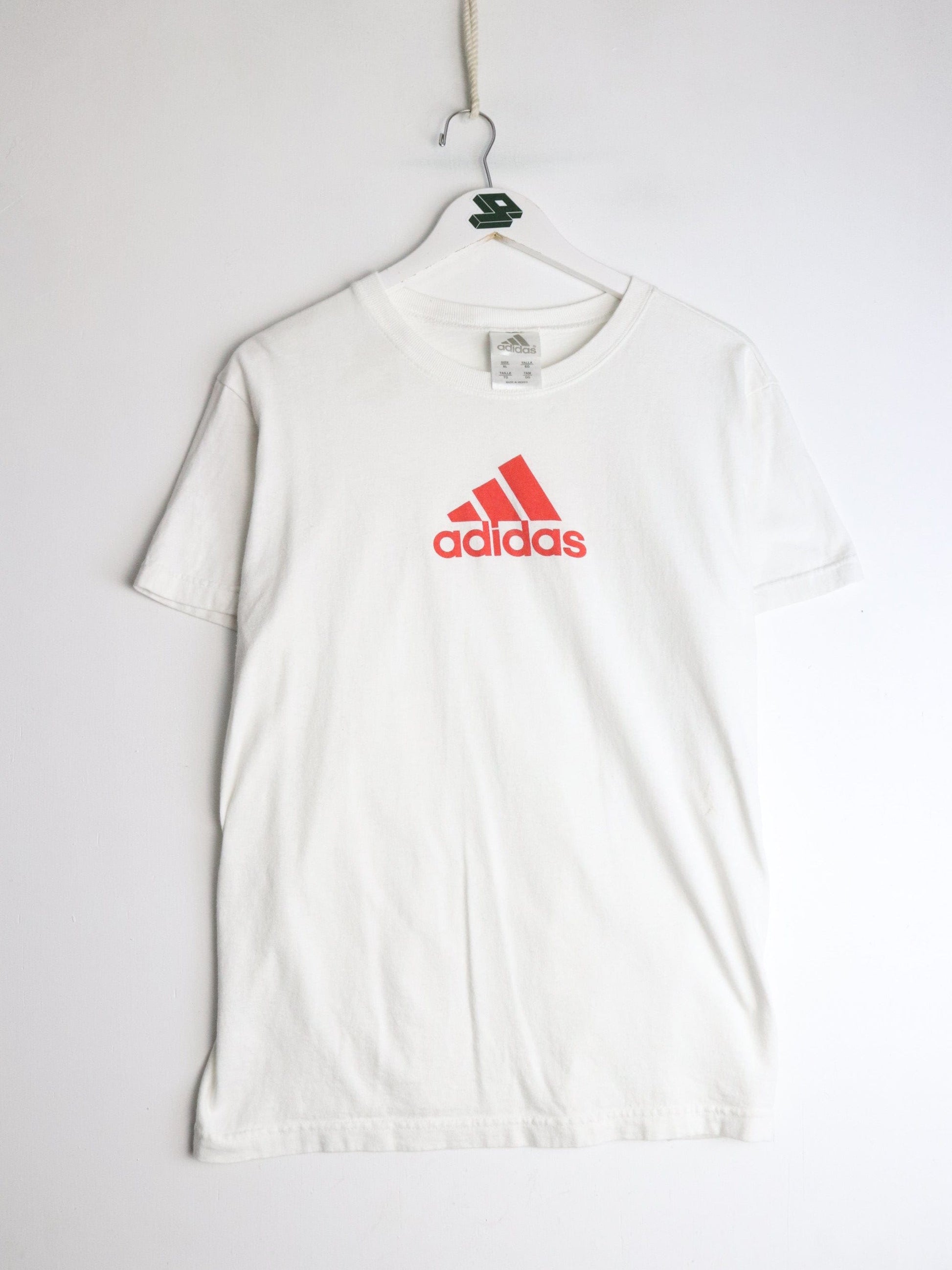 Vintage Adidas T Shirt Womens XL White from propervintagecanada