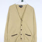 Vintage Adonis Sweater Fits Mens Small Beige Wool Knit Cardigan from propervintagecanada