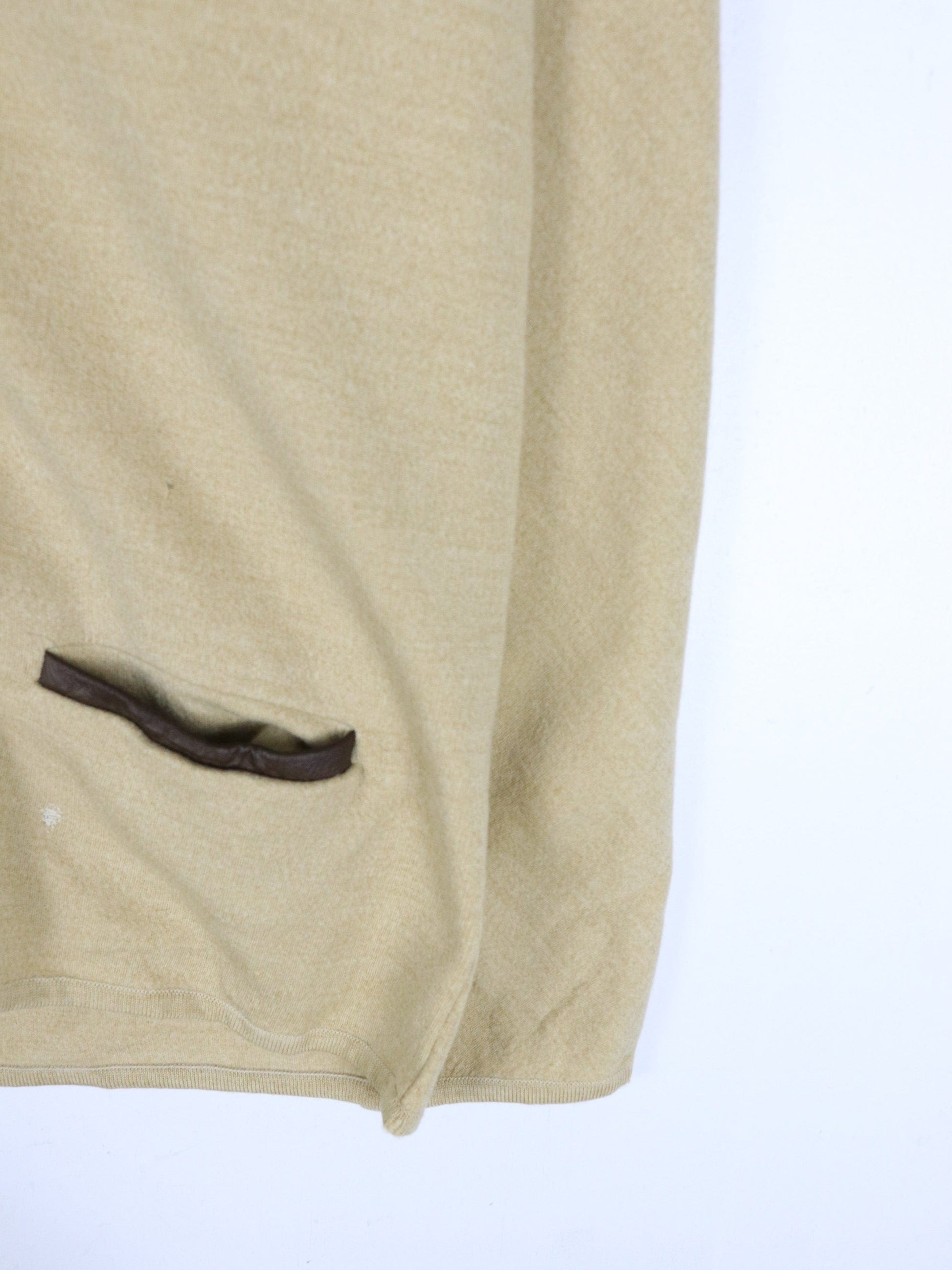 Vintage Adonis Sweater Fits Mens Small Beige Wool Knit Cardigan from propervintagecanada