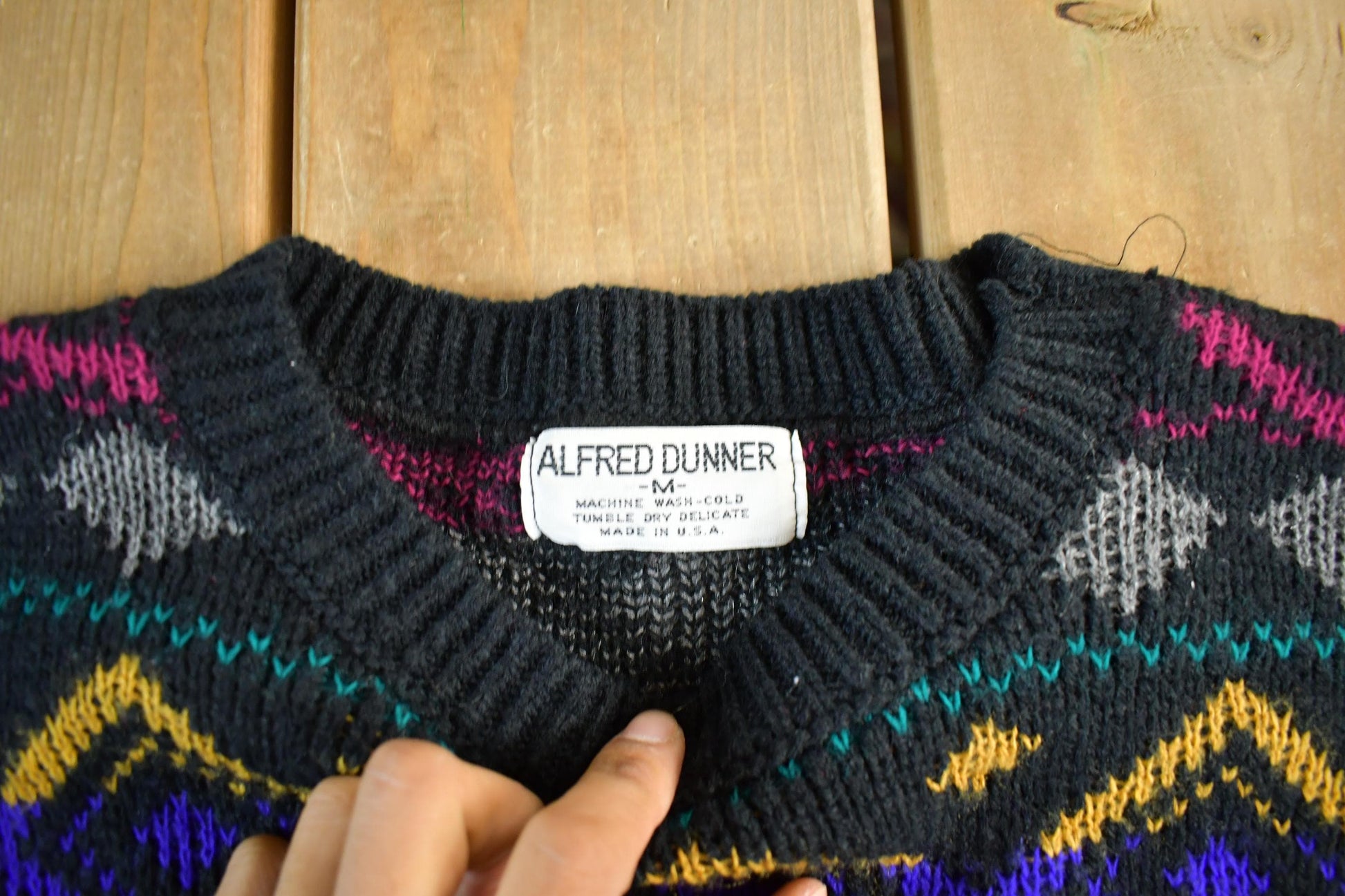 Vintage Alfred Dunner Knit Sweater Women's Medium from propervintagecanada