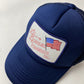 Vintage All American Insulations Hat Cap Adult Blue Trucker Snapback from propervintagecanada