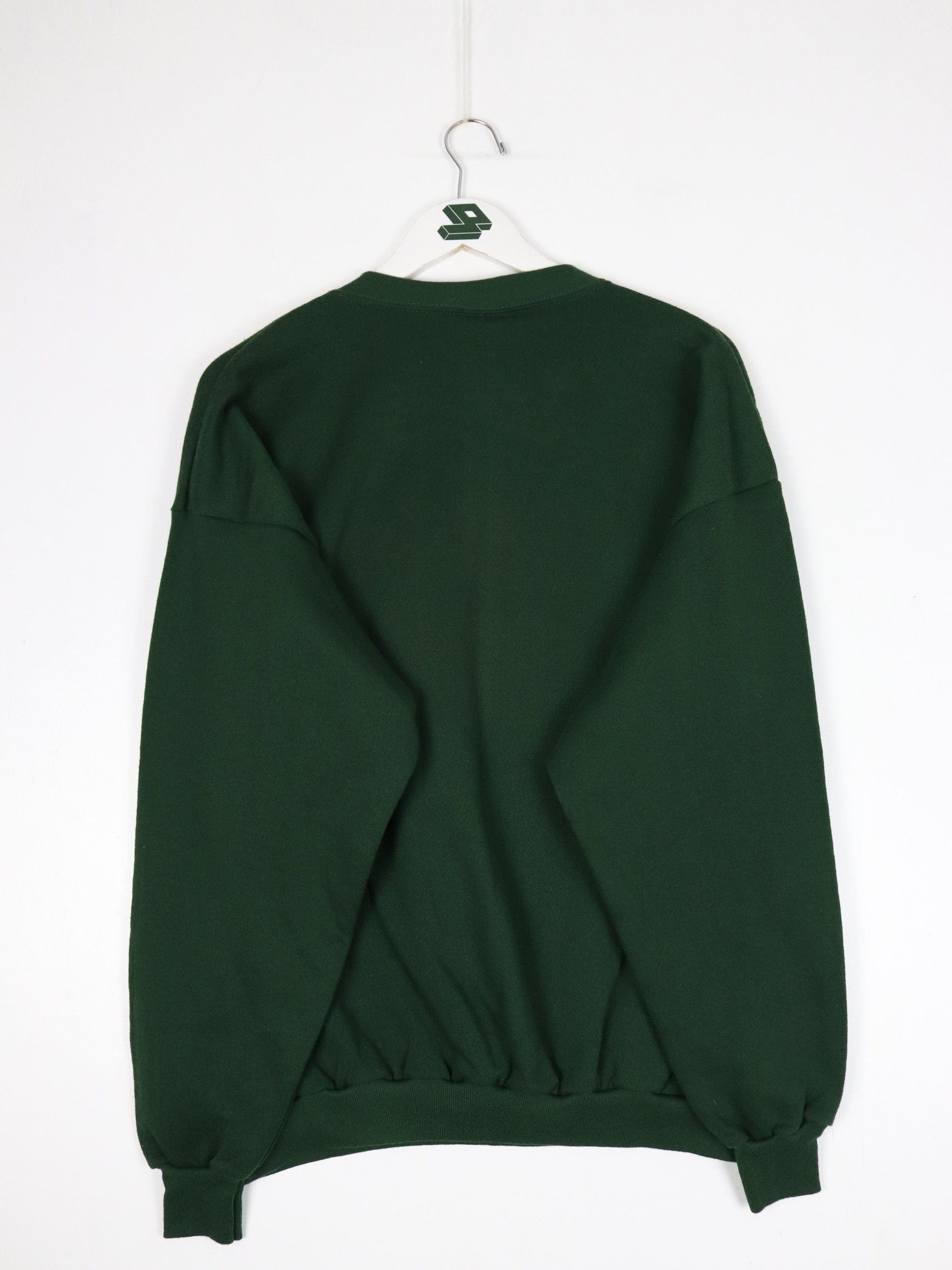 Vintage All Generation Pure Sweatshirt Mens L/XL Green Floral Sweater