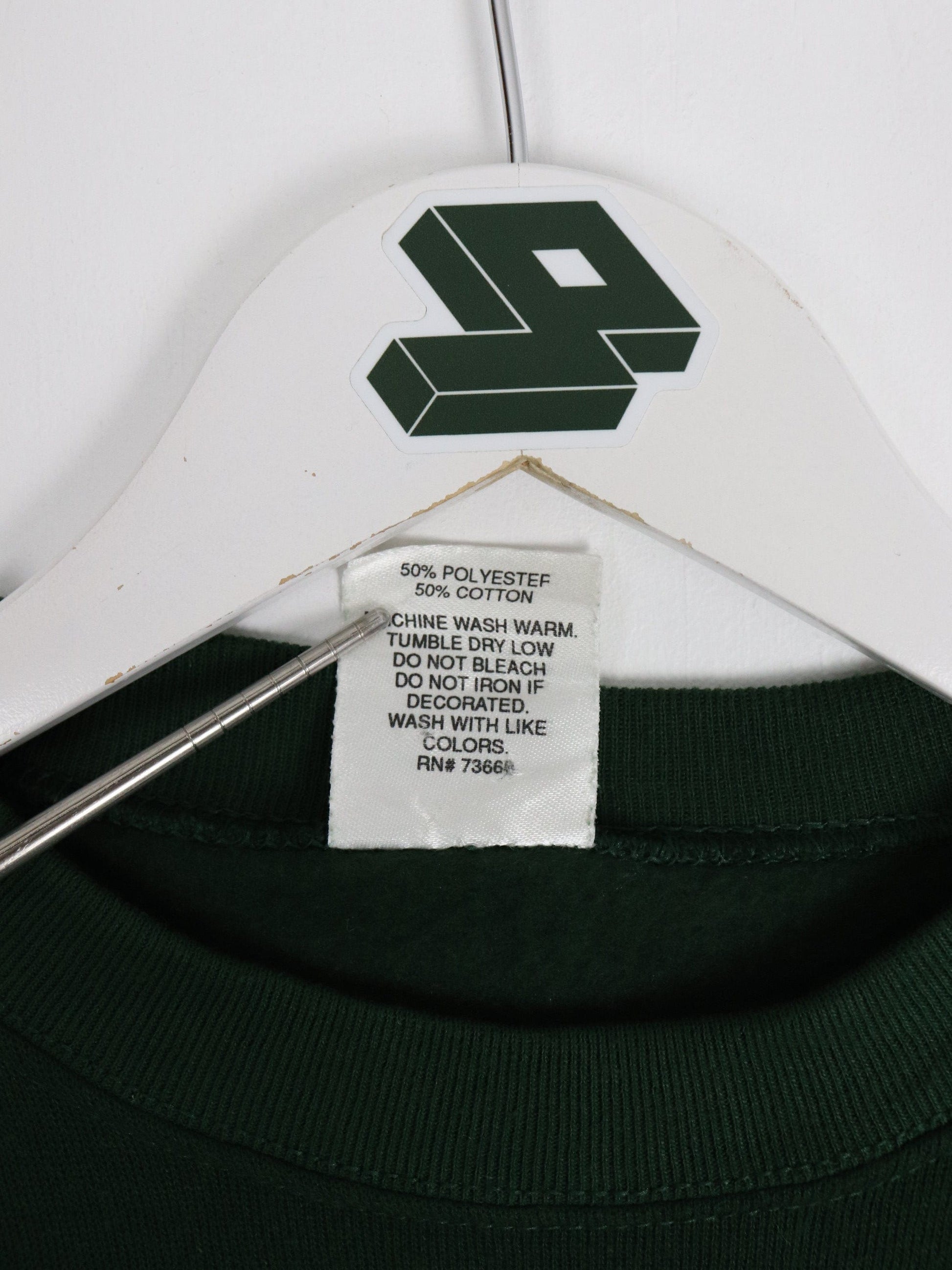 Vintage All Generation Pure Sweatshirt Mens L/XL Green Floral Sweater