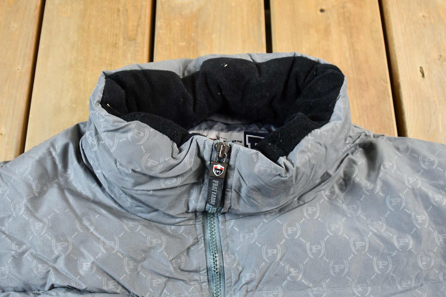 Vintage All Over Print Phat Farm Y2K Winter Puffer Jacket Men's 2XL from propervintagecanada