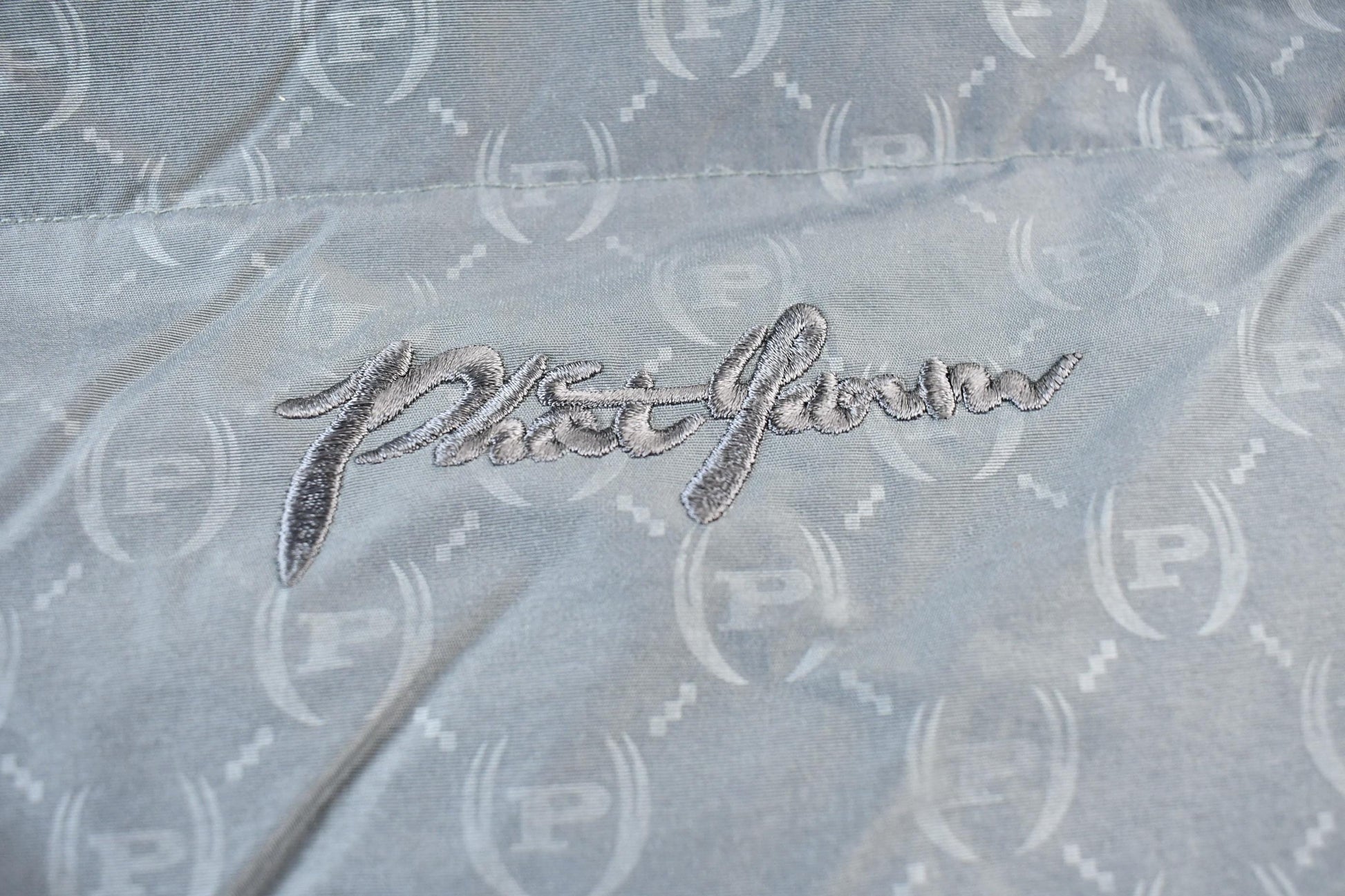 Vintage All Over Print Phat Farm Y2K Winter Puffer Jacket Men's 2XL from propervintagecanada