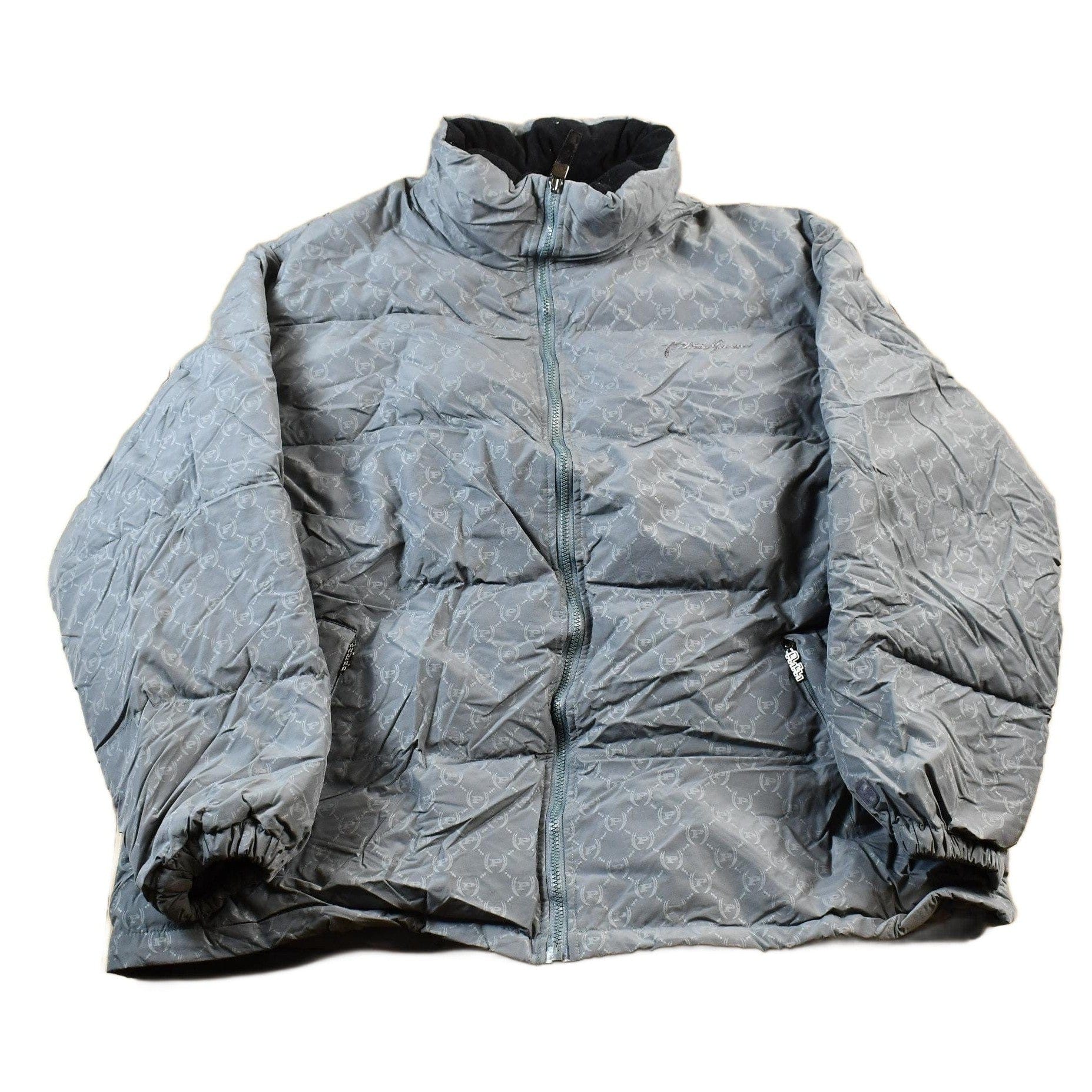 Vintage All Over Print Phat Farm Y2K Winter Puffer Jacket Men's 2XL from propervintagecanada