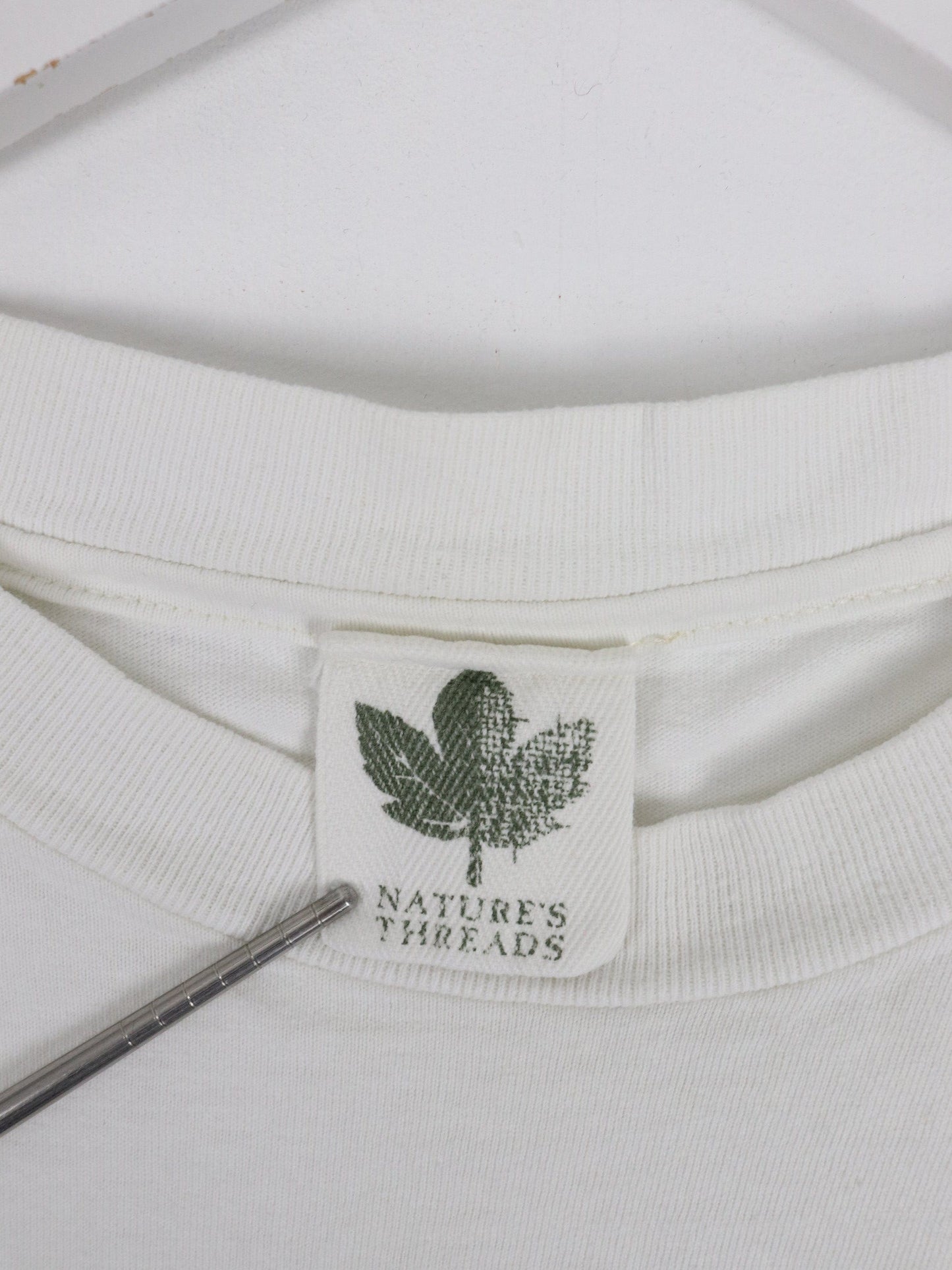 Vintage America T Shirt Mens XL White 90s Heart USA