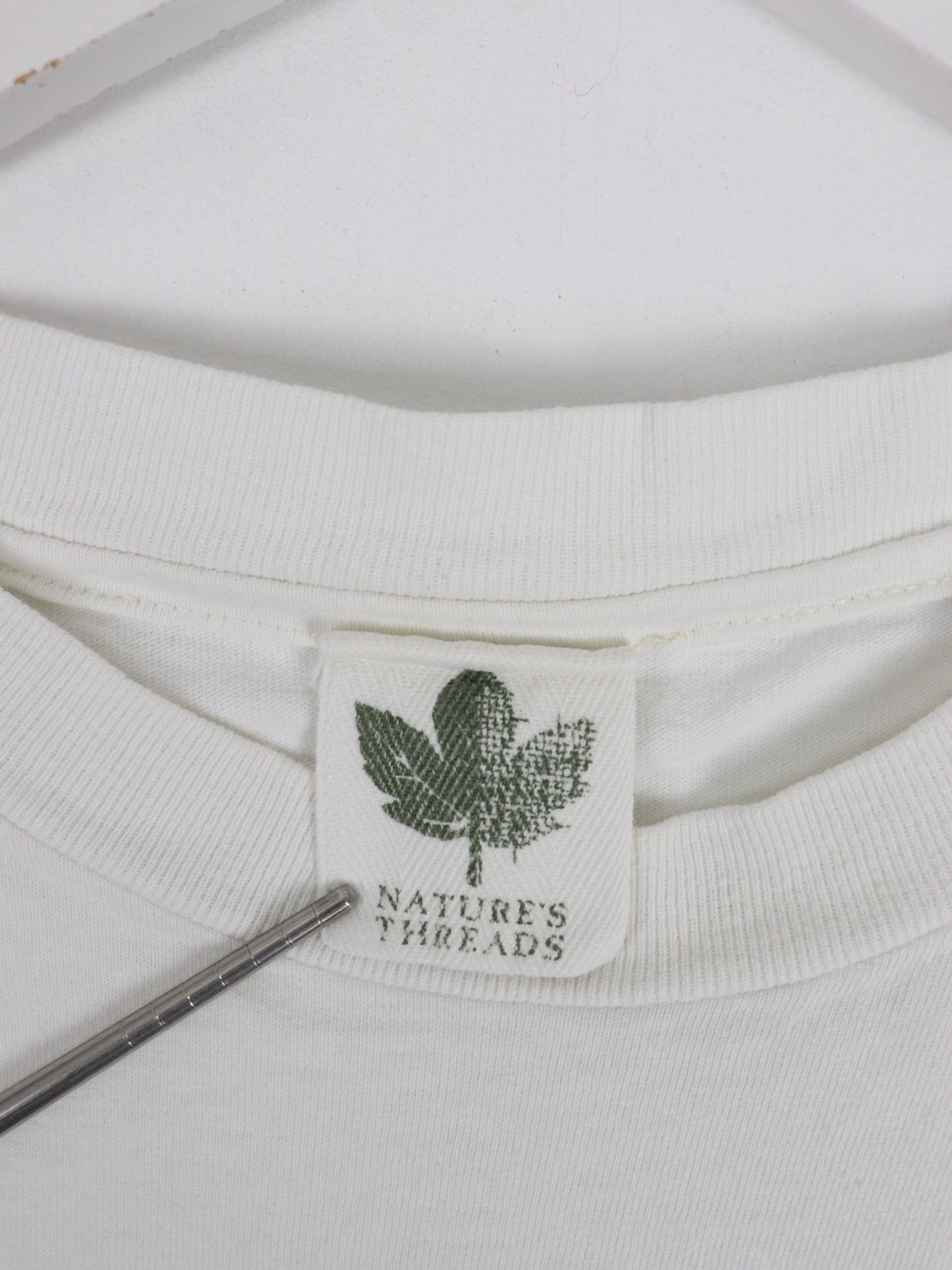 Vintage America T Shirt Mens XL White 90s Heart USA