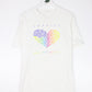 Vintage America T Shirt Mens XL White 90s Heart USA