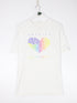 Vintage America T Shirt Mens XL White 90s Heart USA