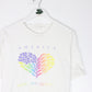 Vintage America T Shirt Mens XL White 90s Heart USA