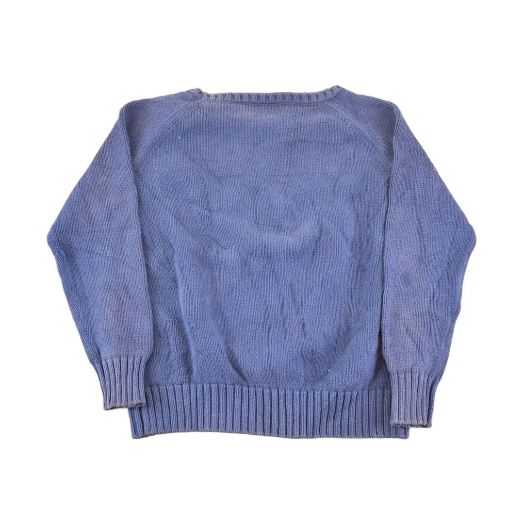 Vintage American Flag Knit Sweater, Y2K Patriotic Pullover, Women's Medium from propervintagecanada