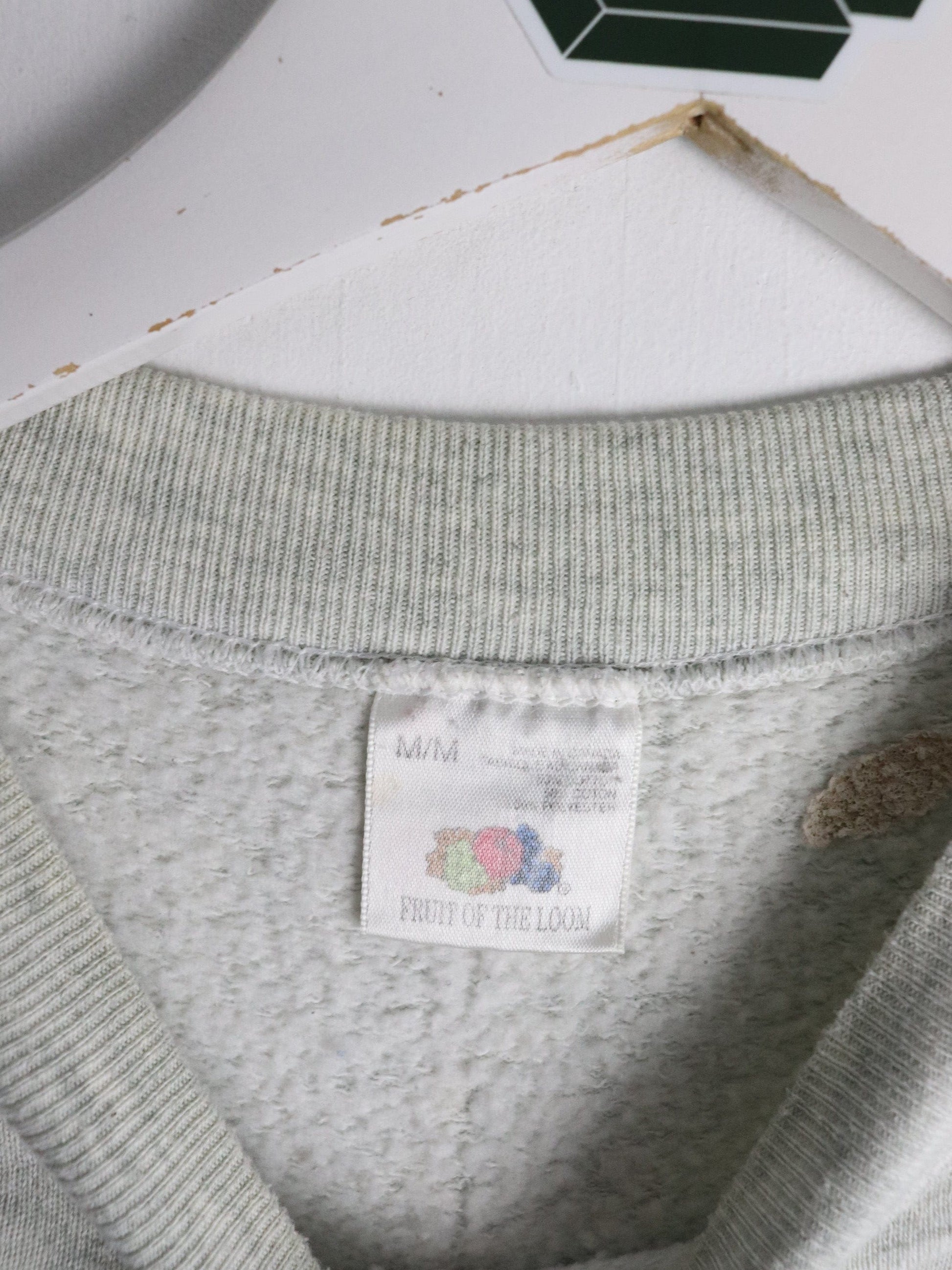 Vintage Anishinabi Fishing Lodge Sweatshirt Mens Medium Grey 90s from propervintagecanada