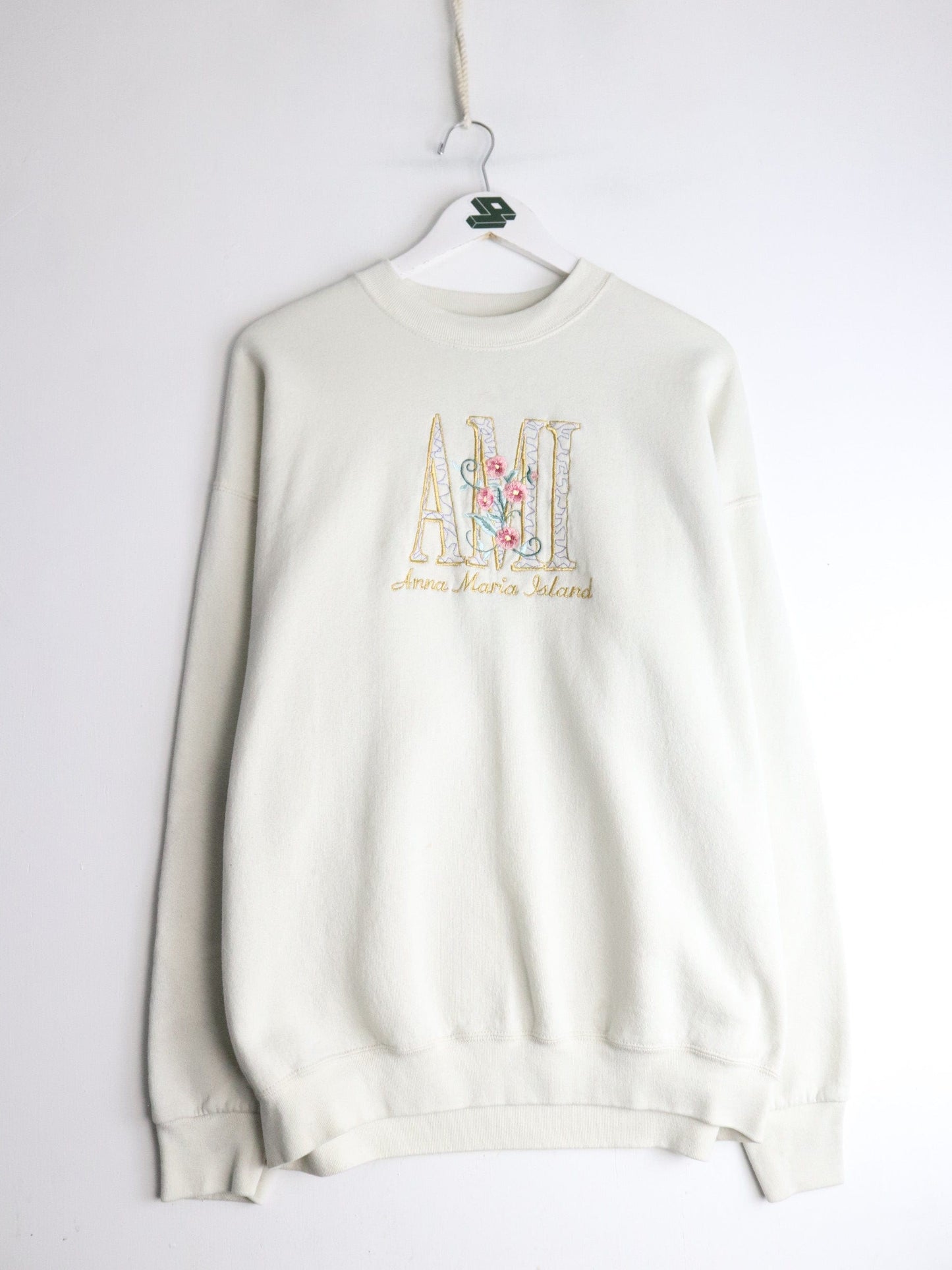 Vintage Anna Maria Island Sweatshirt Mens XL Beige from propervintagecanada