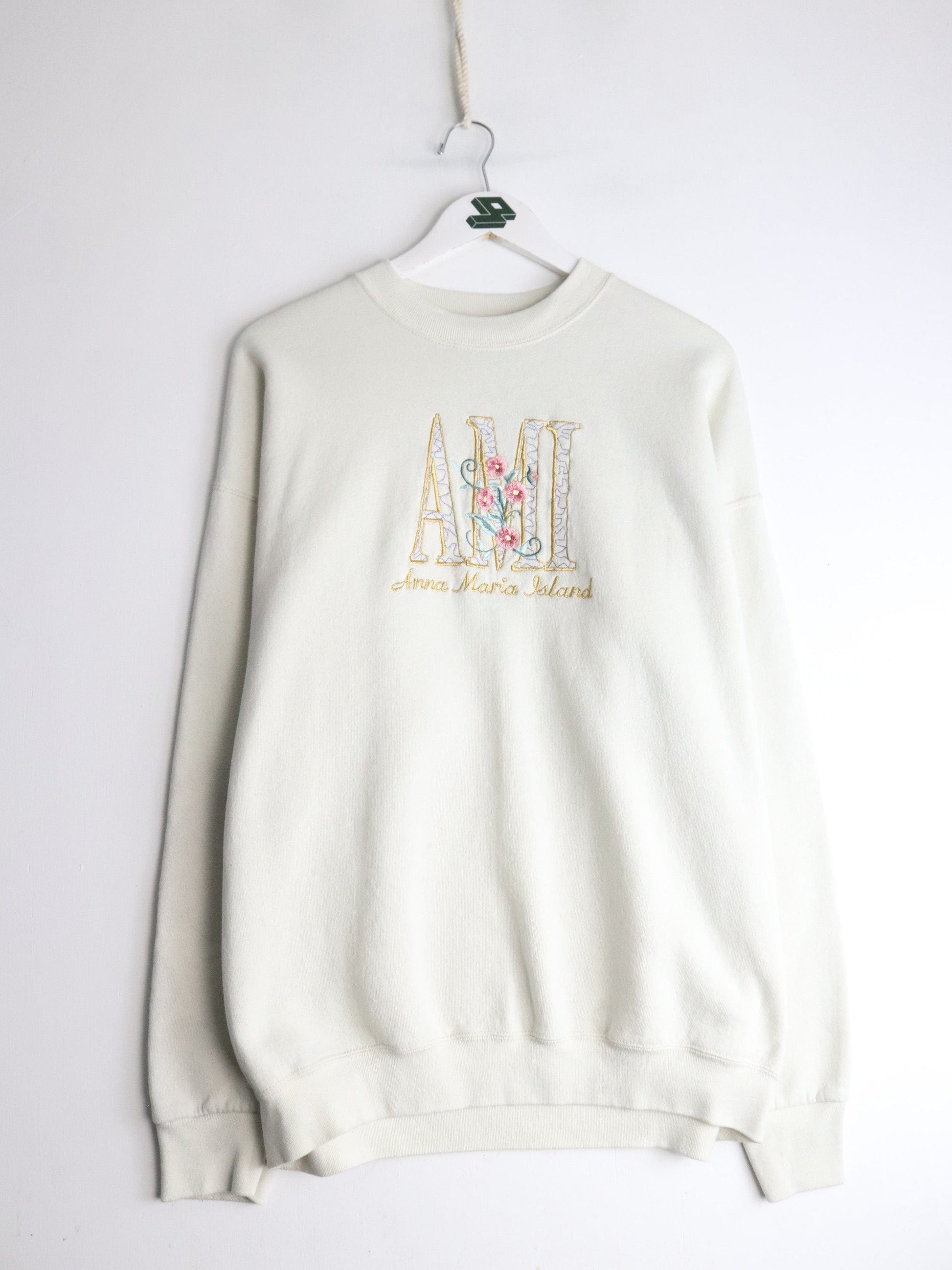 Vintage Anna Maria Island Sweatshirt Mens XL Beige from propervintagecanada