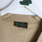 Vintage Ansett Sweater Mens Small Beige Knit Cardigan Wool from propervintagecanada