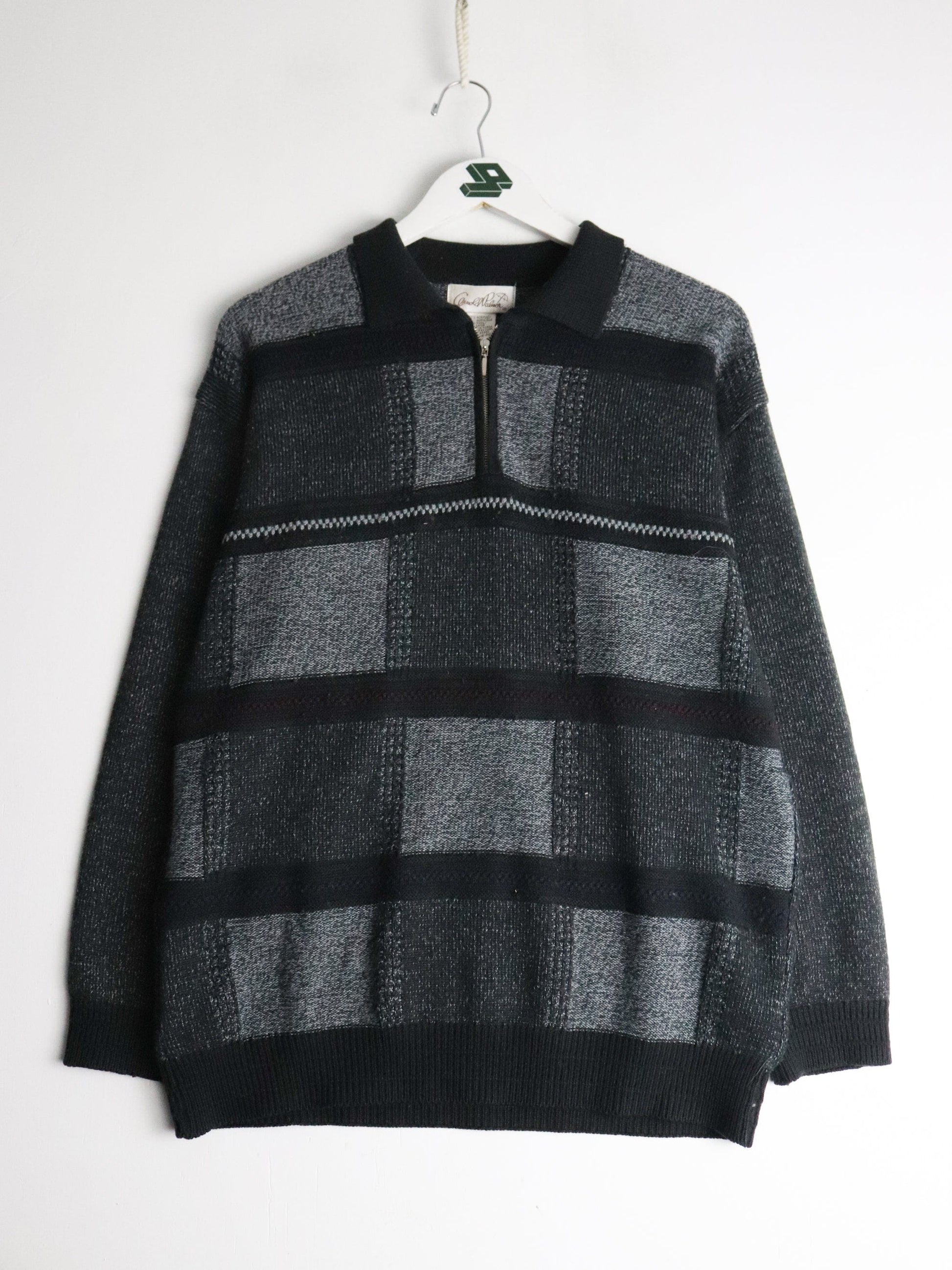 Vintage Arnold Palmer Sweater Mens Small Grey Knit from propervintagecanada