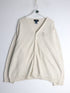 Vintage Arnold Palmer Sweater Mens XL Beige Knit Cardigan