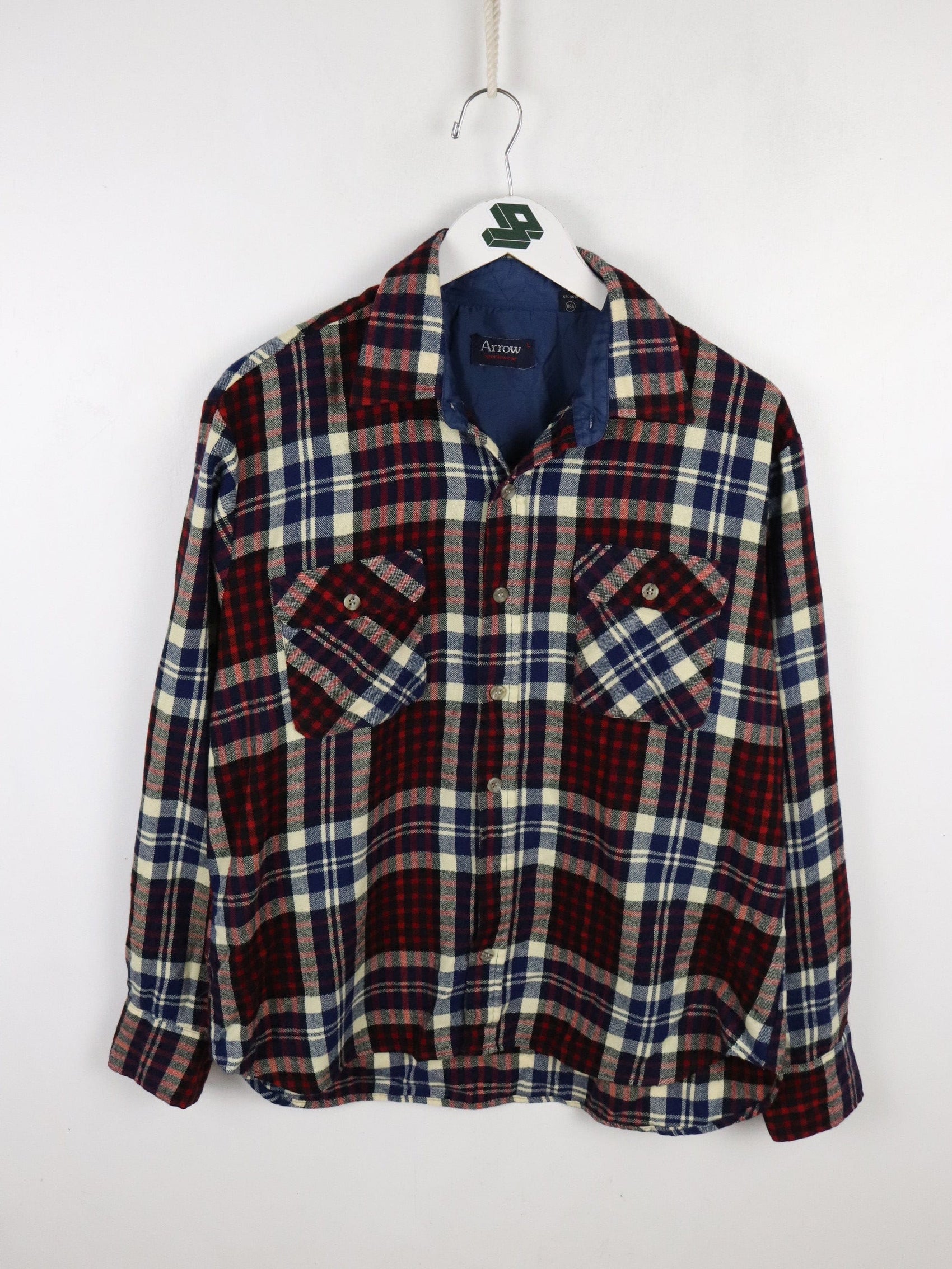 Vintage Arrow Shirt Mens Large Red Flannel from propervintagecanada