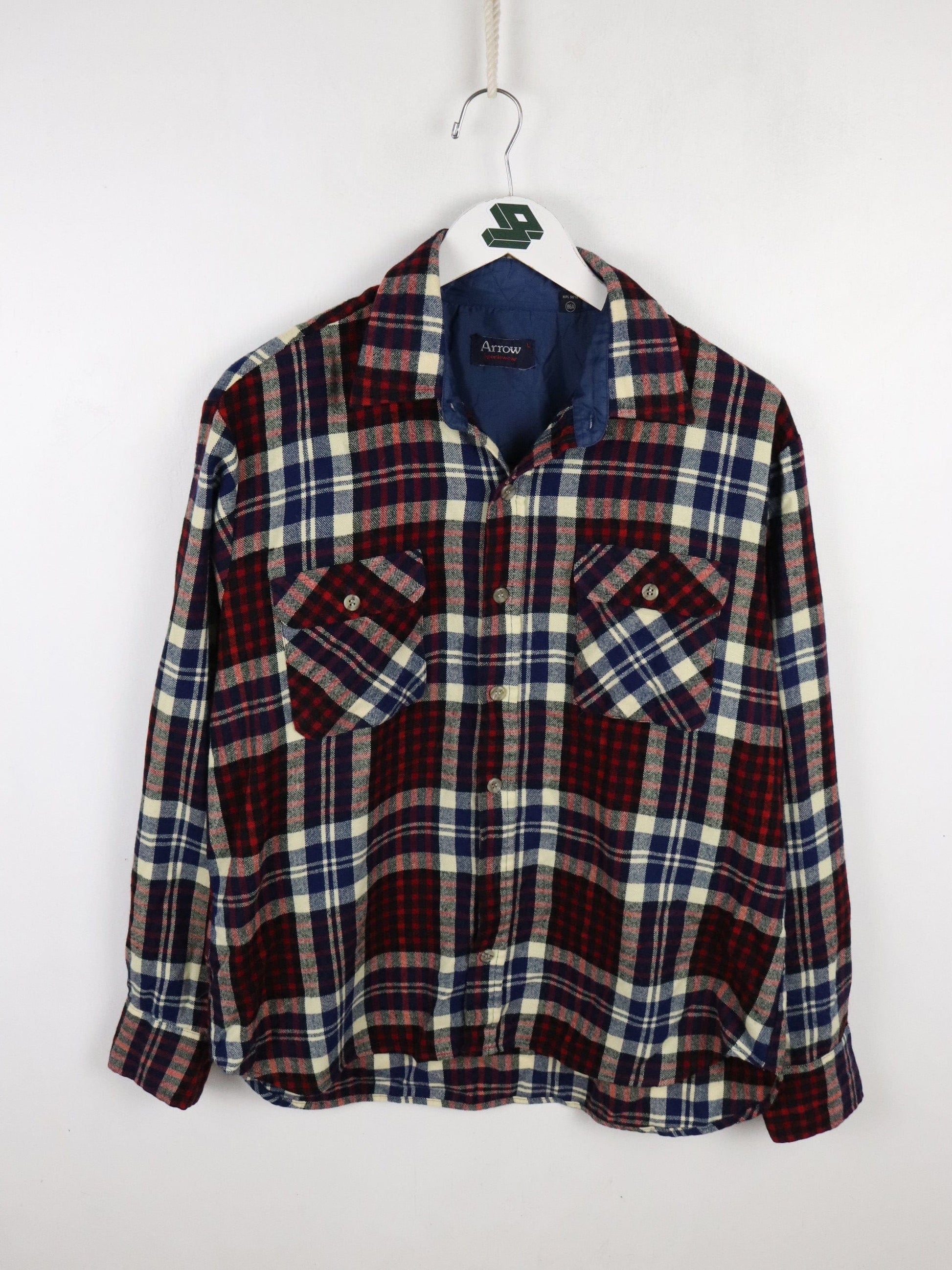 Vintage Arrow Shirt Mens Large Red Flannel from propervintagecanada