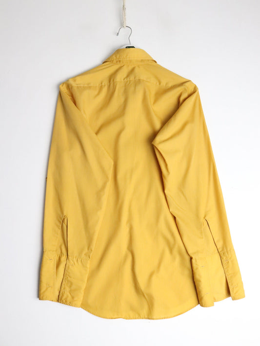 Vintage Arrow Shirt Mens Medium Yellow Button Up