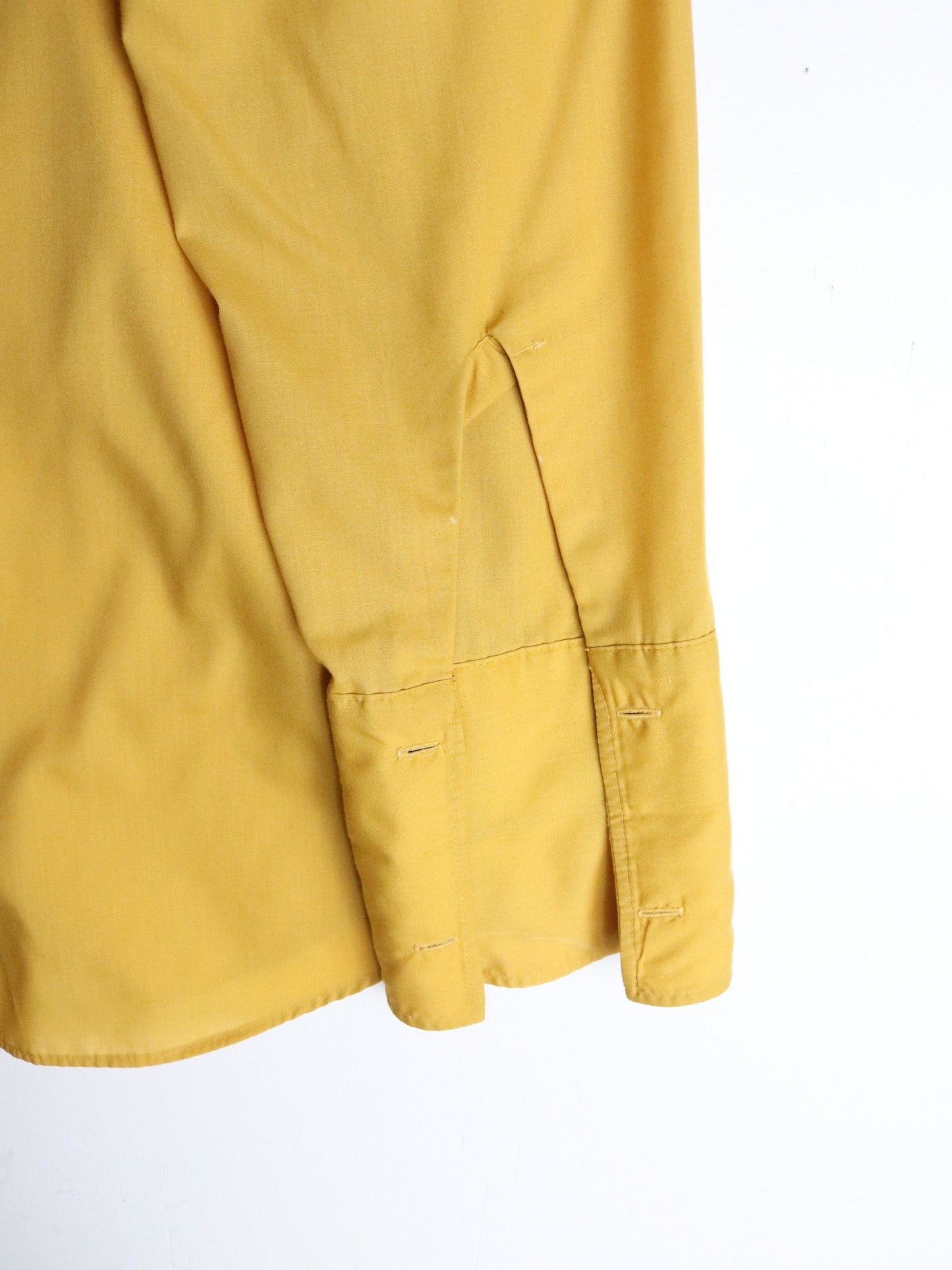 Vintage Arrow Shirt Mens Medium Yellow Button Up from propervintagecanada