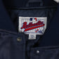 Vintage Atlanta Braves Jacket Mens 2XL Blue Wax Cost MLB Varsity Bomber from propervintagecanada