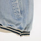 Vintage B.U.M. Equipment Jacket Mens Large Blue Denim Varsity from propervintagecanada