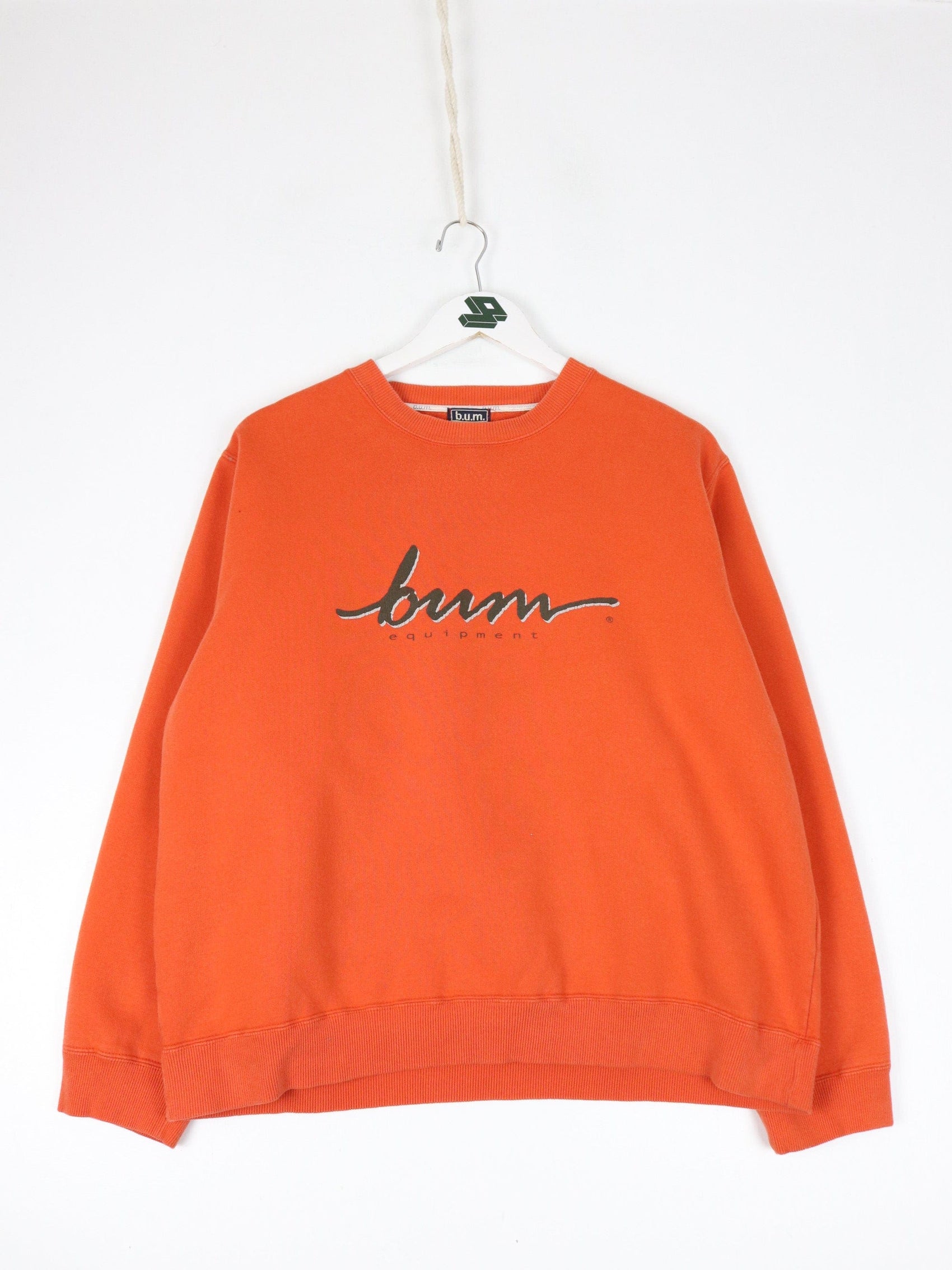 Vintage B.U.M. Equipment Sweatshirt Youth XL Orange
