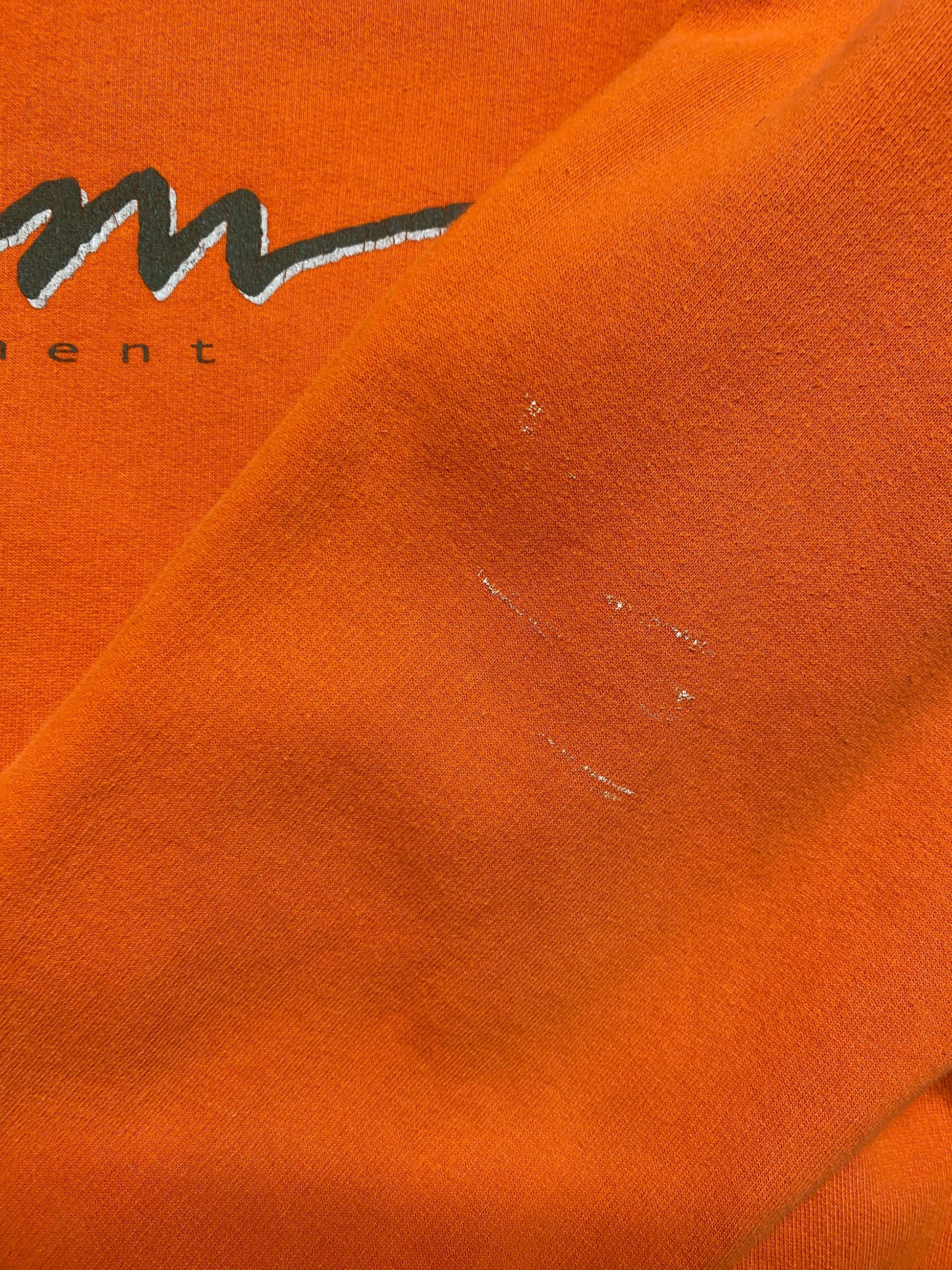 Vintage B.U.M. Equipment Sweatshirt Youth XL Orange from propervintagecanada