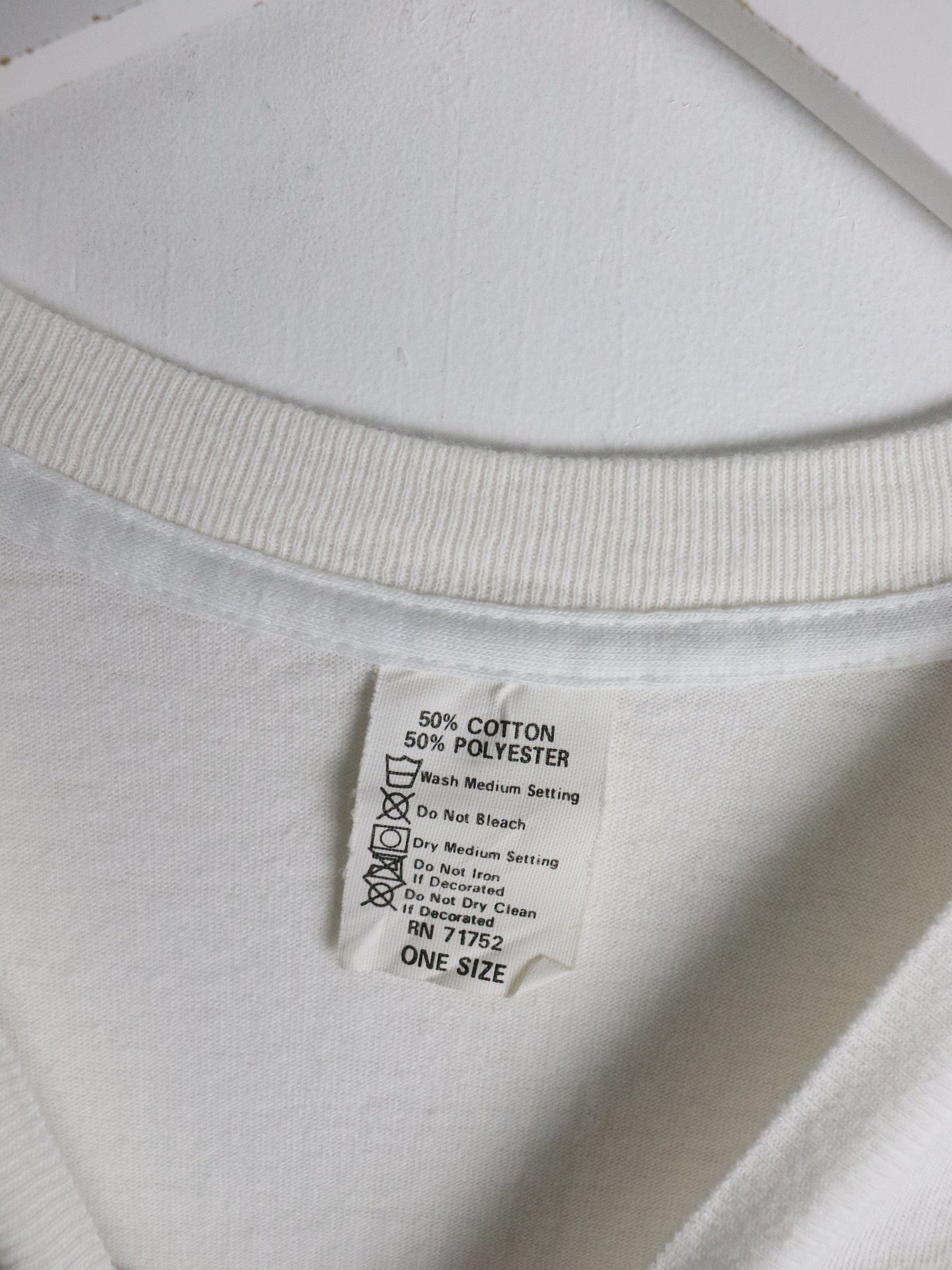 Vintage Bahamas Passport T Shirt Mens XL White 90s Funny from propervintagecanada