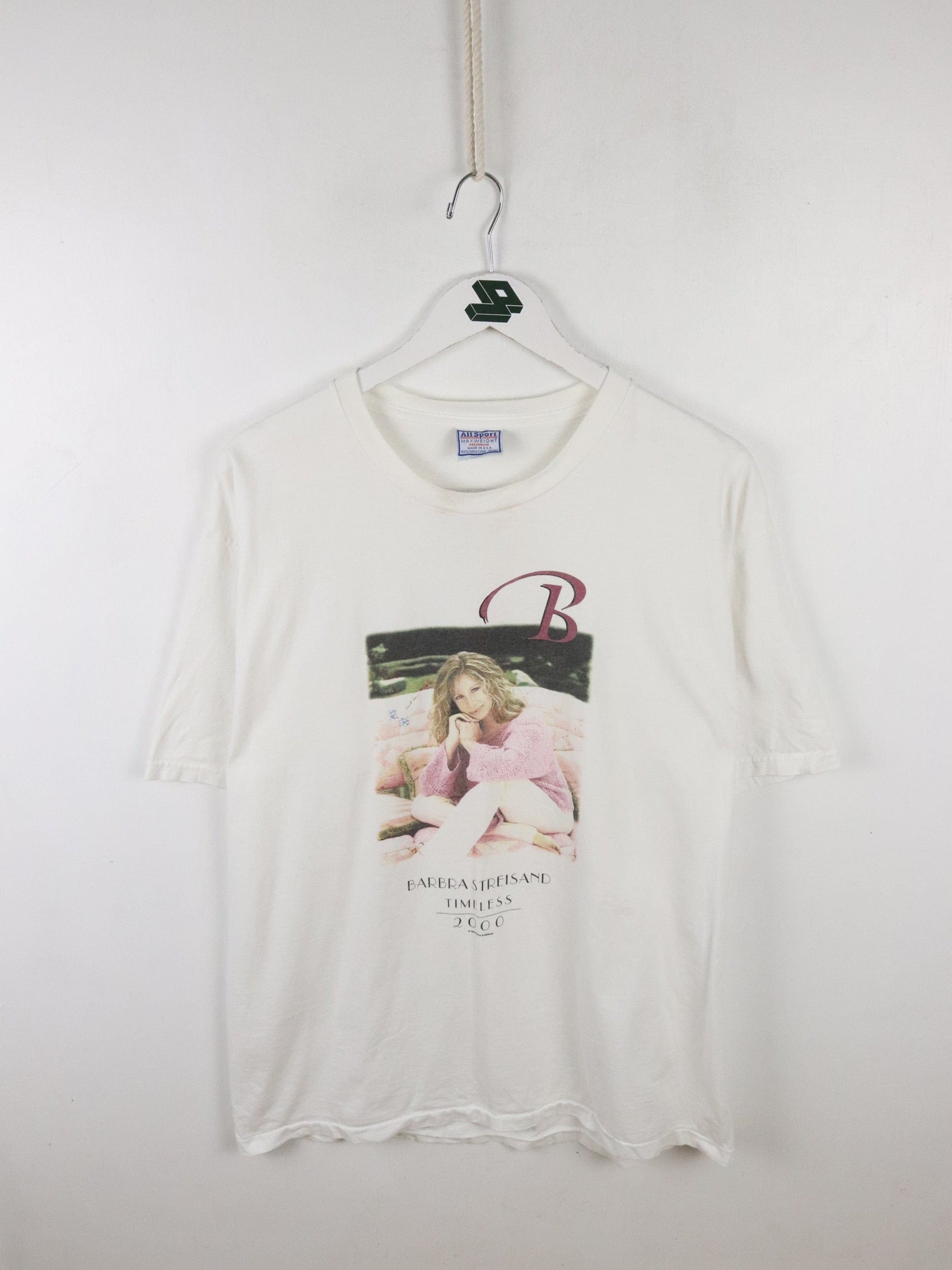Vintage Barbra Streisand T Shirt Mens XL White from propervintagecanada
