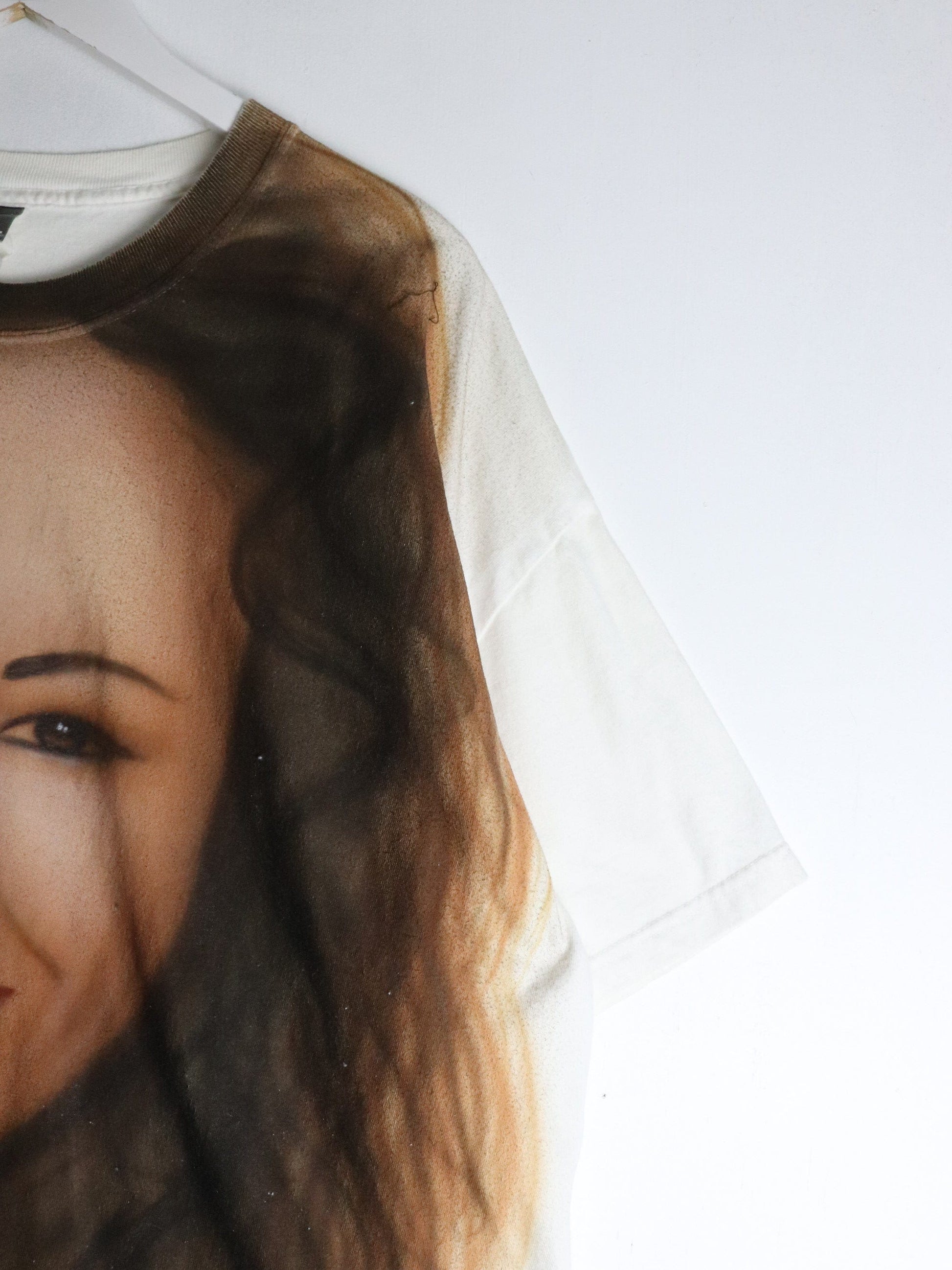 Vintage Big Face T Shirt Mens 2XL White from propervintagecanada