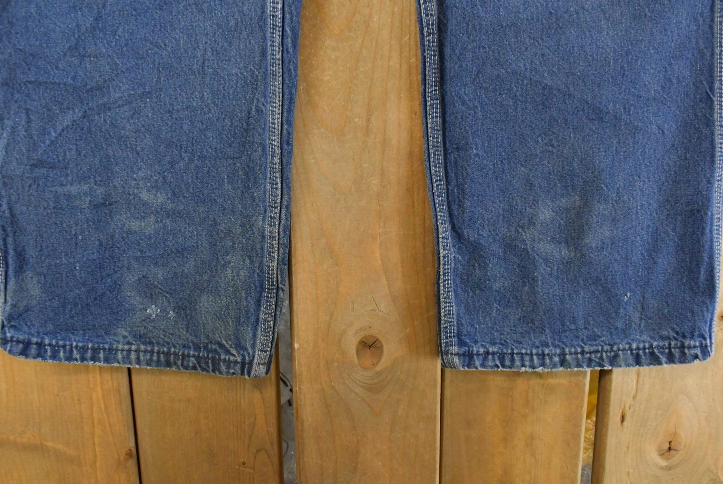 Vintage Big Smith Distressed Denim Carpenter Jeans, Men's 39x28 from propervintagecanada