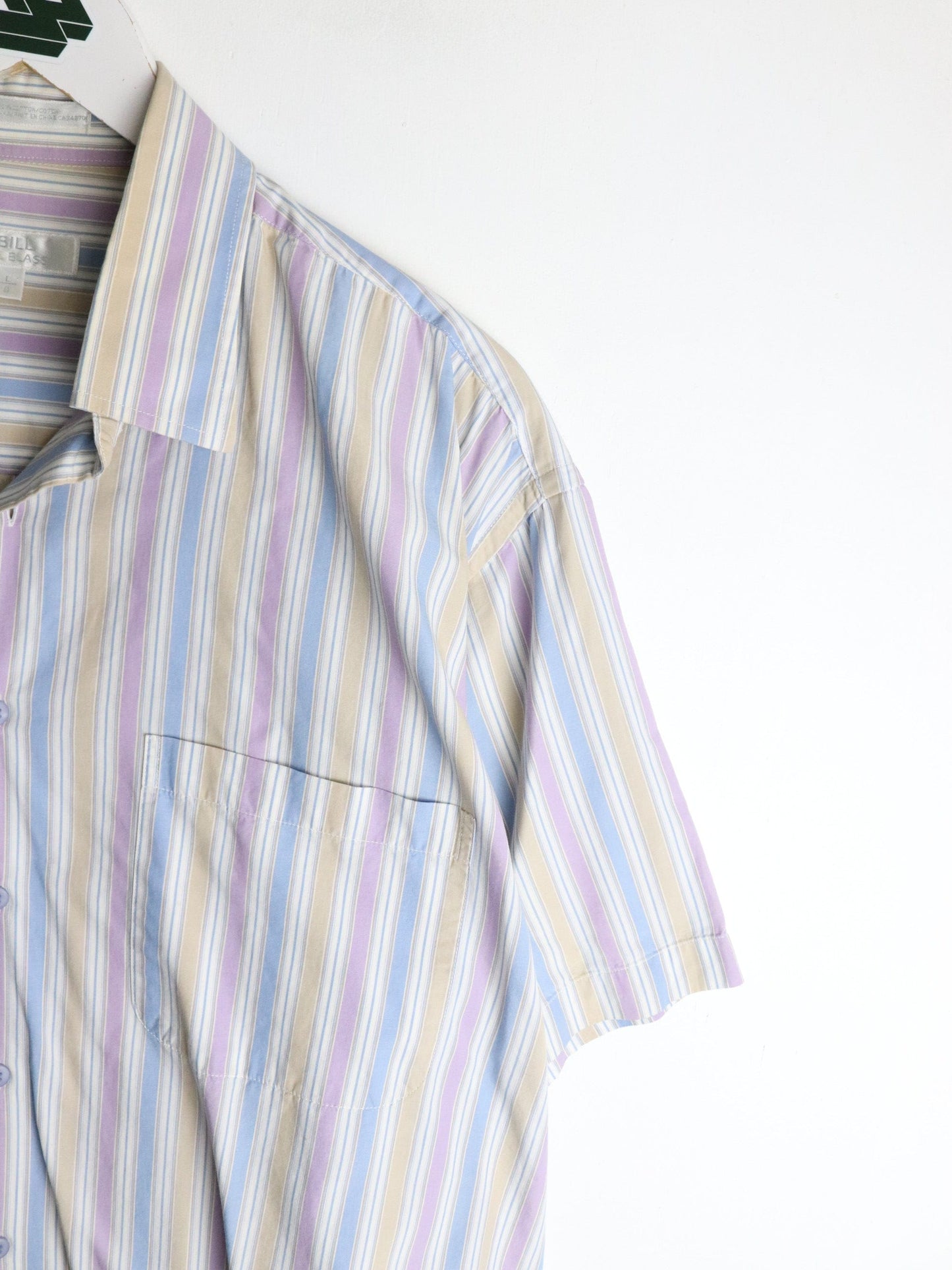 Vintage Bill Blass Shirt Mens Large Pink