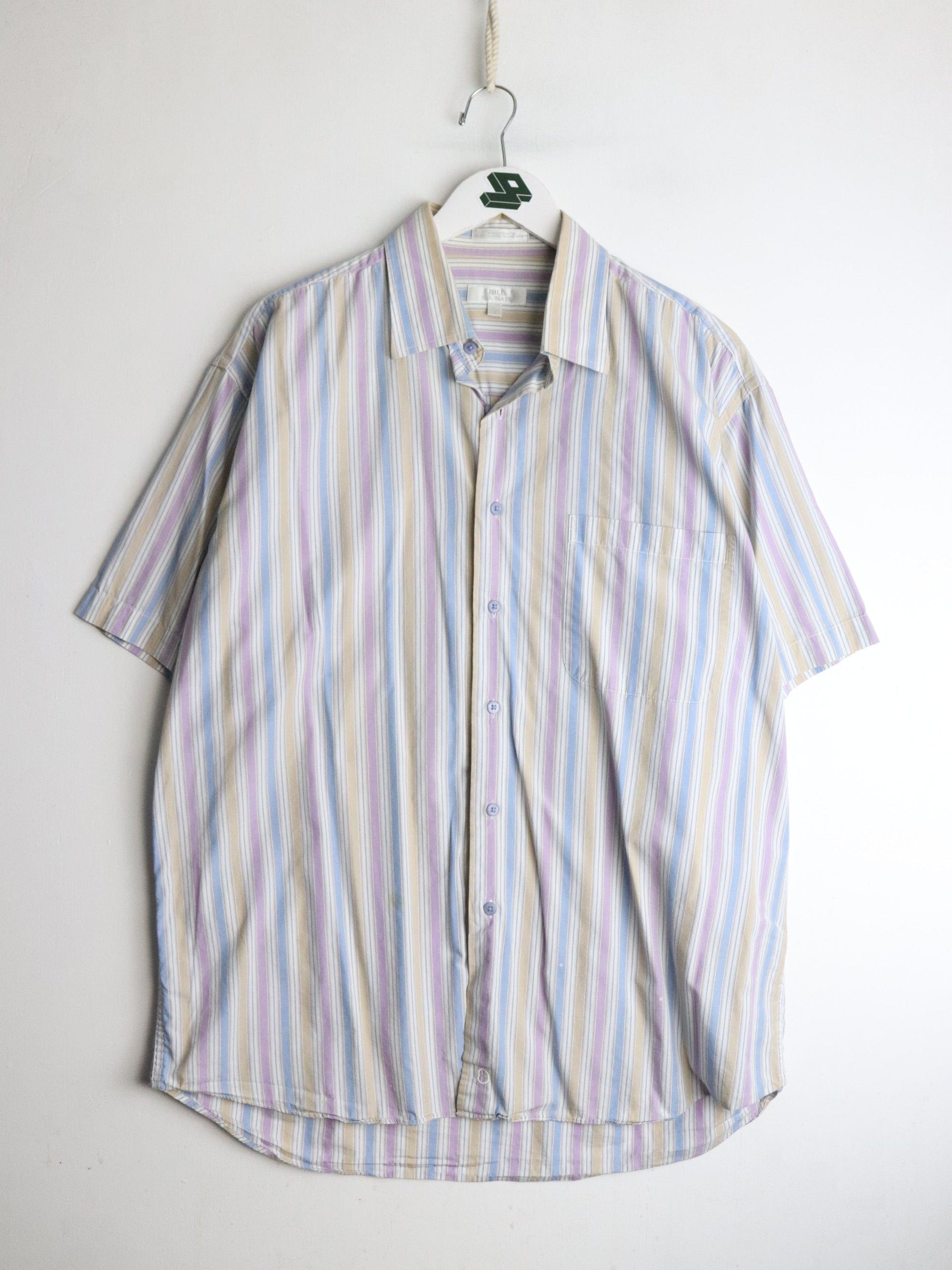 Vintage Bill Blass Shirt Mens Large Pink