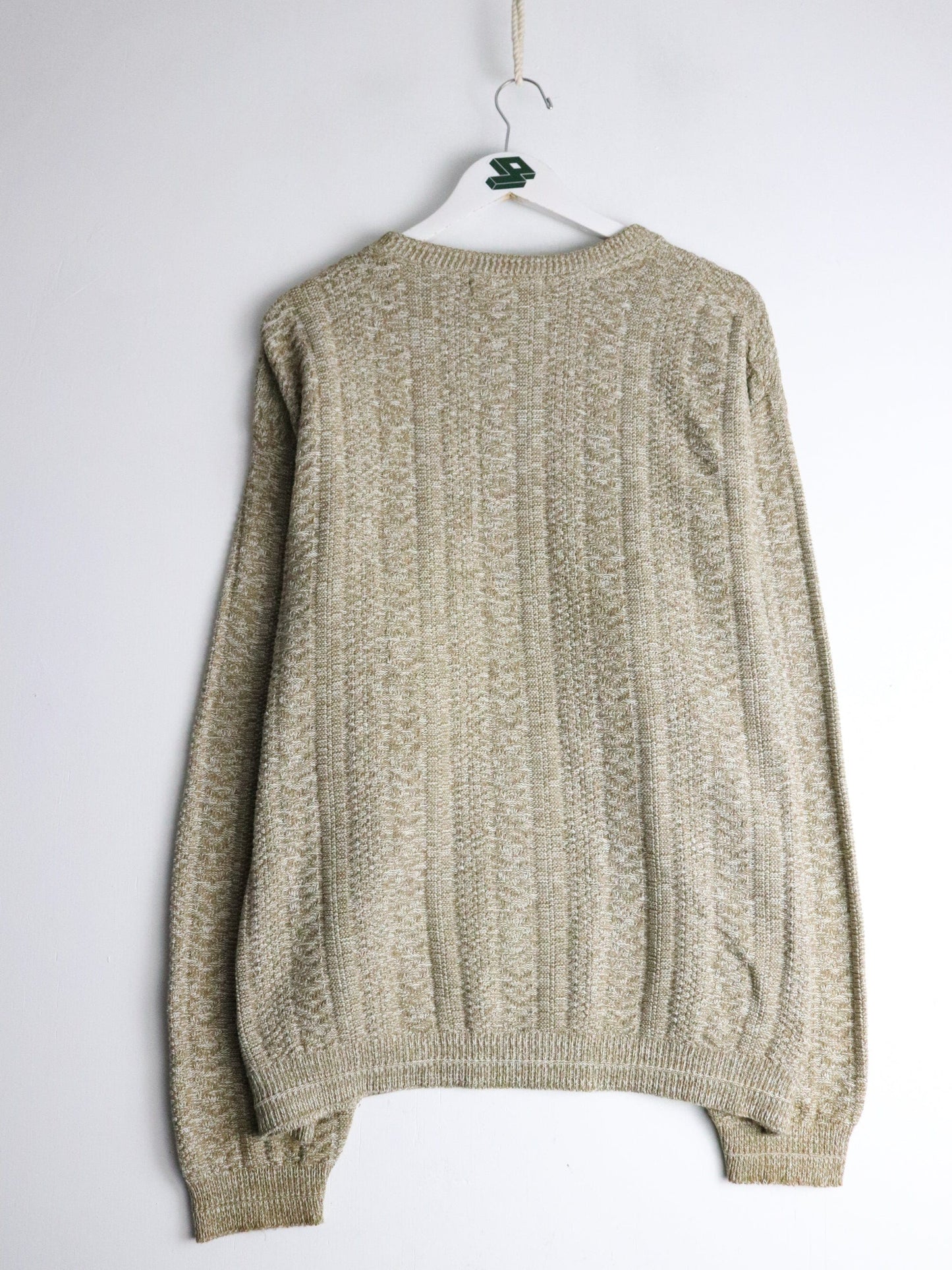 Vintage Bill Blass Sweater Mens 2XL Beige Knit from propervintagecanada