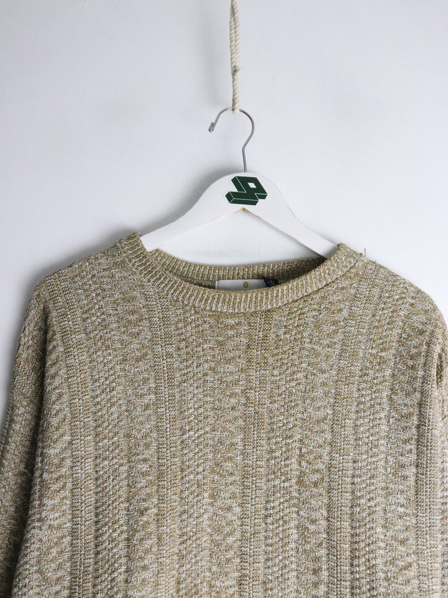 Vintage Bill Blass Sweater Mens 2XL Beige Knit from propervintagecanada