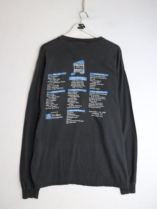 Vintage Bluesfirst T Shirt Mens XL Black