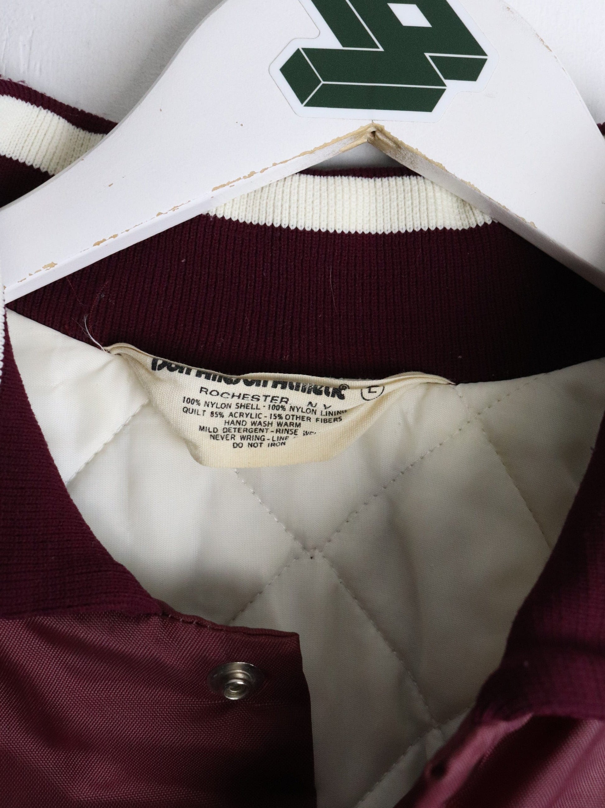 Vintage Boardman Spartans Jacket Mens Large Red Snap On from propervintagecanada