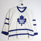 Vintage Bob Rouse Toronto Maple Leafs Hockey Jersey Youth L/XL White CCM Signed from propervintagecanada