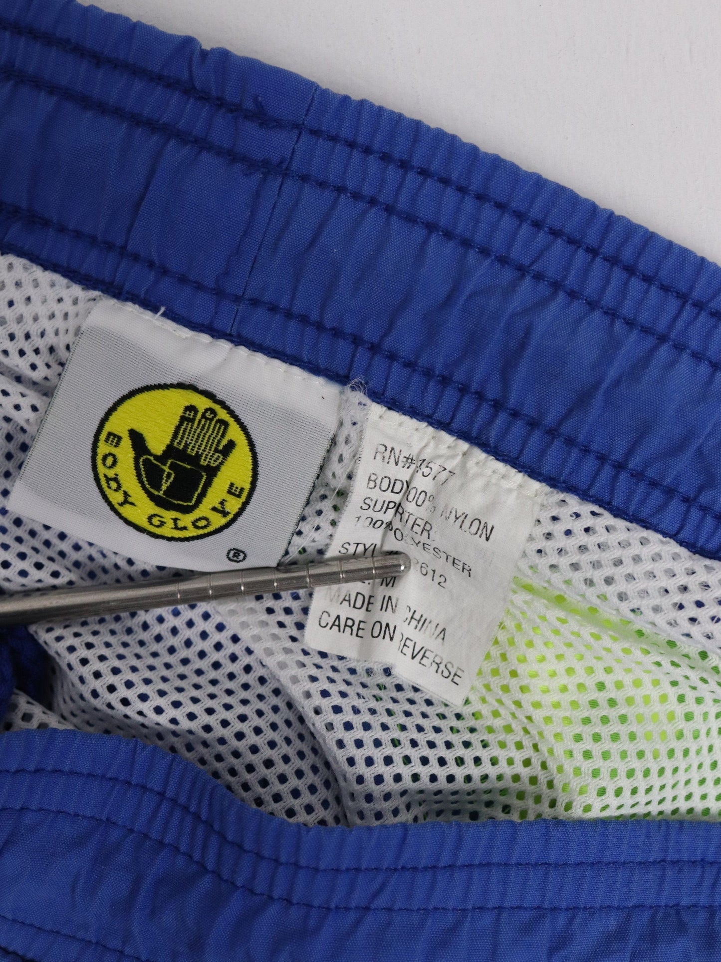 Vintage Body Glove Swim Trunks Fits Mens 38 Blue Bathing Suit