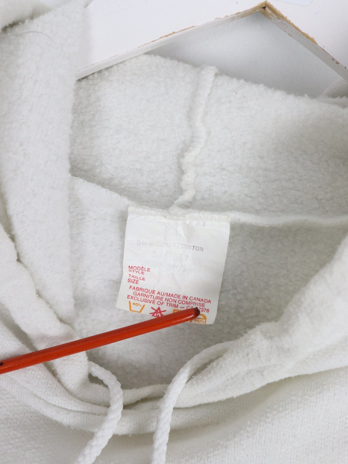 Vintage Bodygear Athletic Sweatshirt Mens Medium White Hoodie