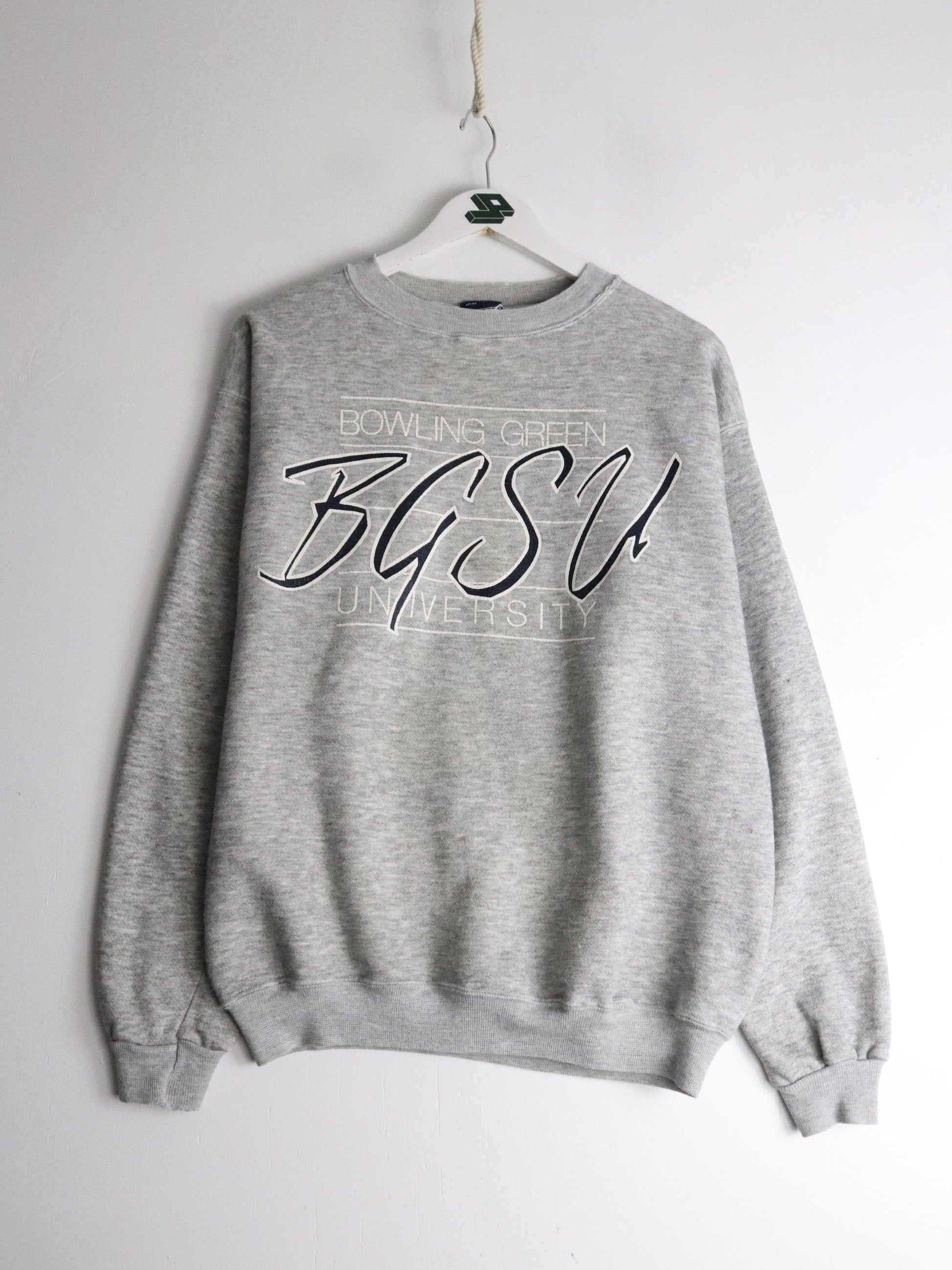 Vintage Bowling Green State University Sweatshirt Mens Small Grey from propervintagecanada