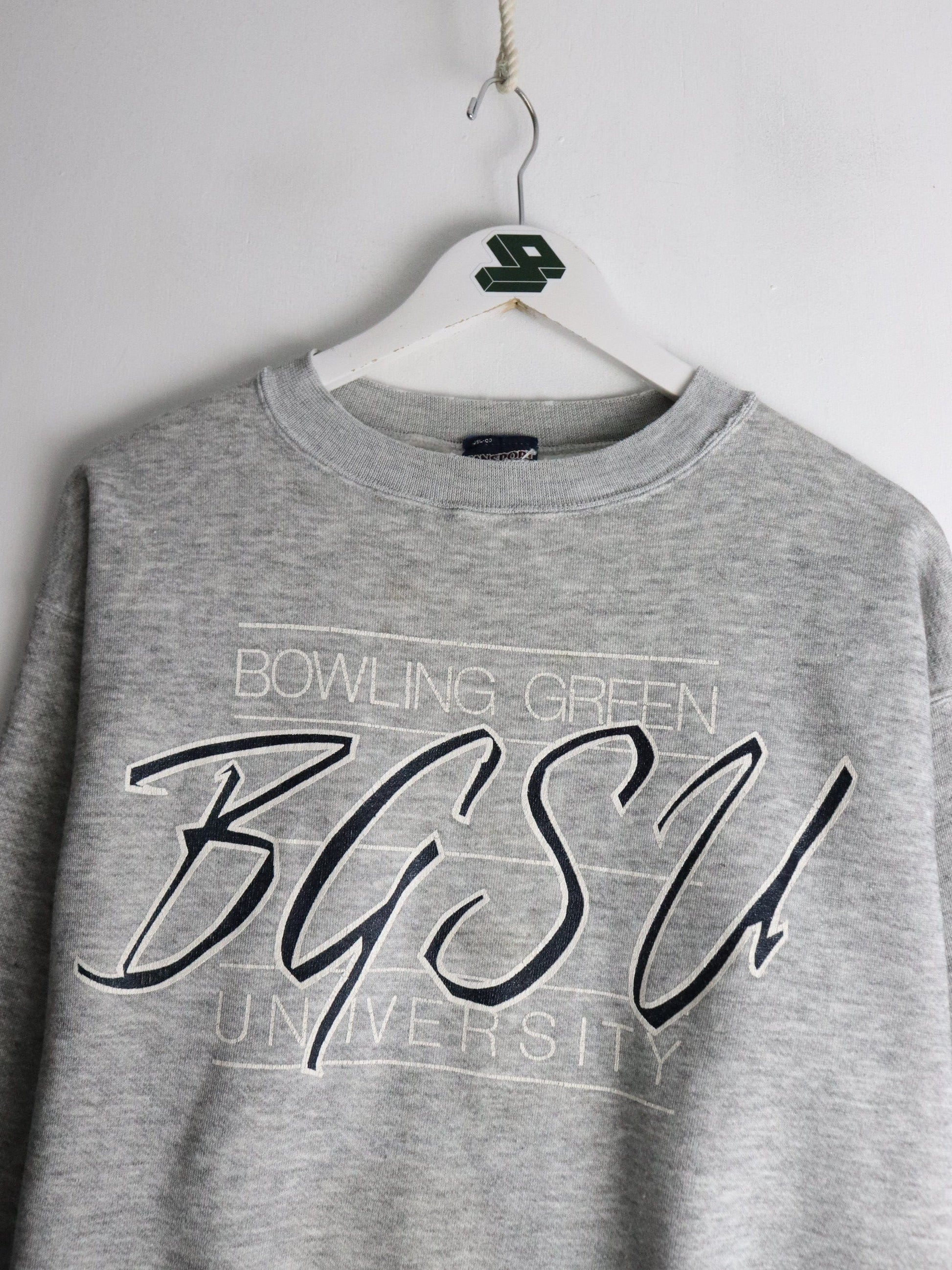 Vintage Bowling Green State University Sweatshirt Mens Small Grey from propervintagecanada